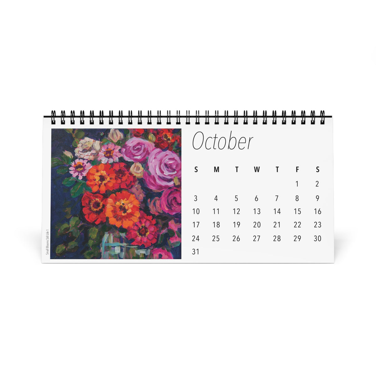 Fabulous Florals 2027 Desktop Calendar