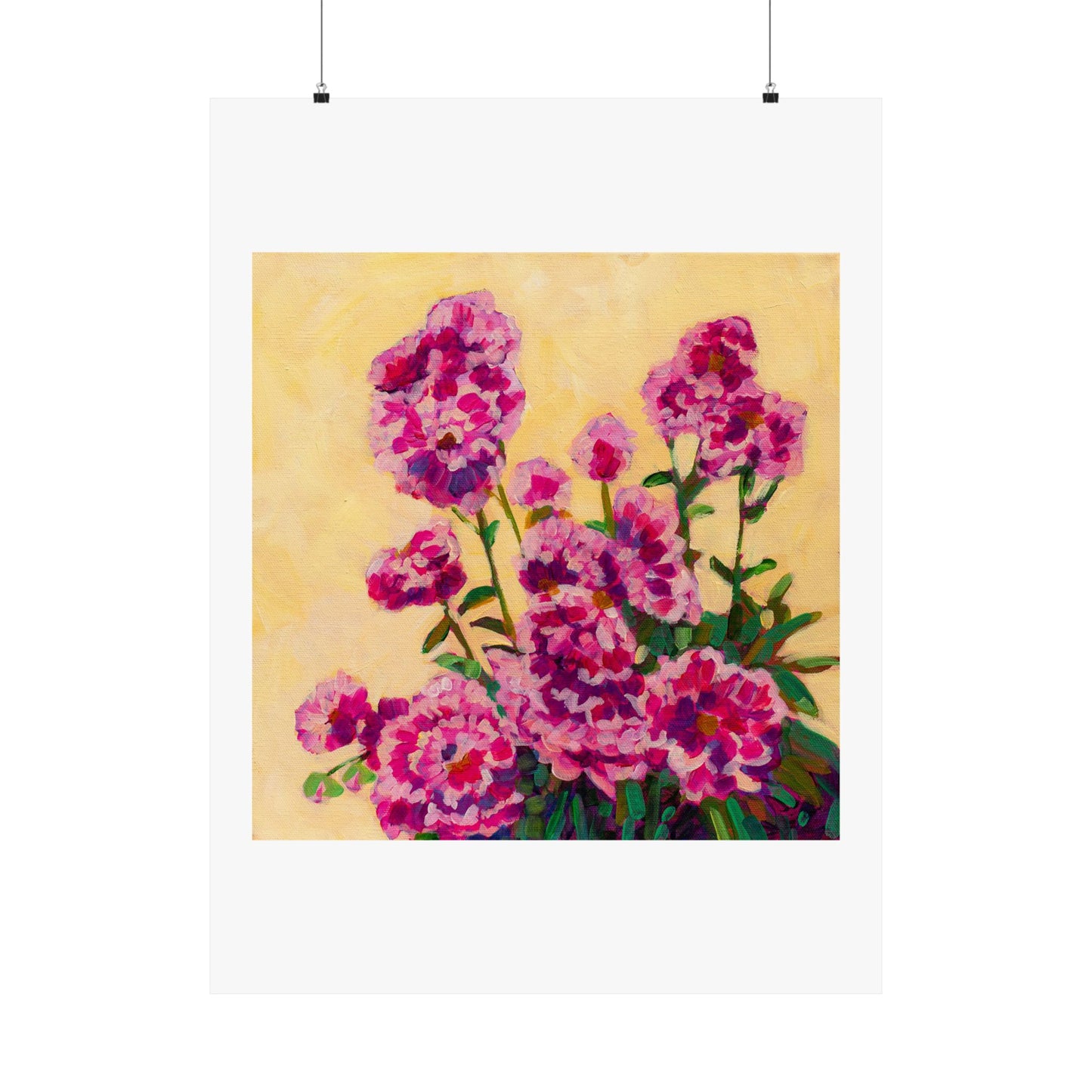 Pink Peonies— Matte Paper Poster Reproduction