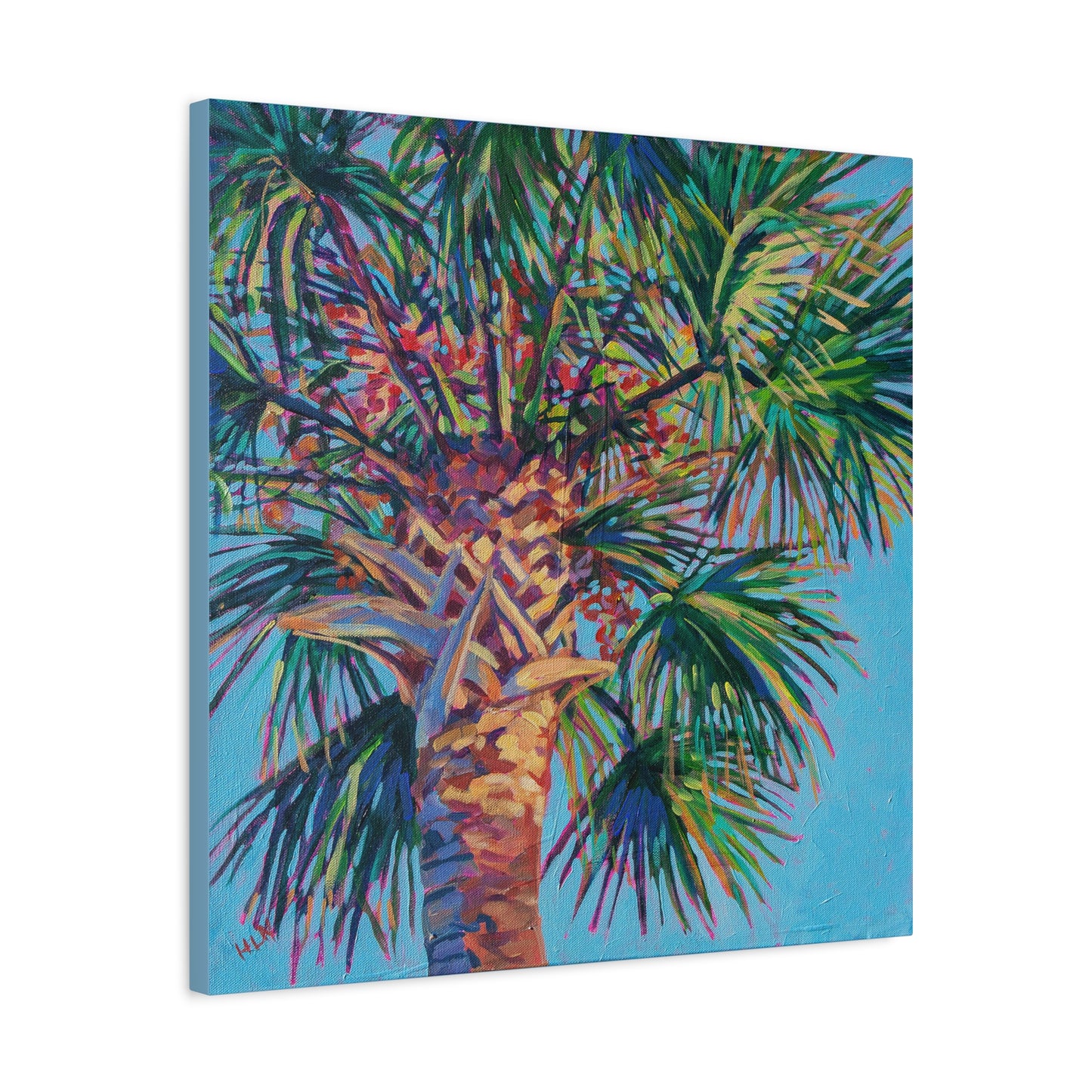 Palm detail #4 —Matte Canvas, Stretched, 1.25"