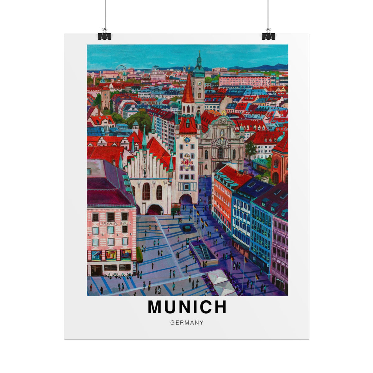 Postcards from Europe- Munich: Travel Posters Souvenirs