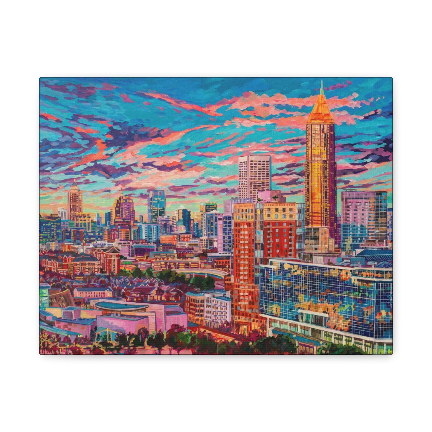 Midtown Atlanta Skyline —Matte Canvas, Stretched, 1.25"