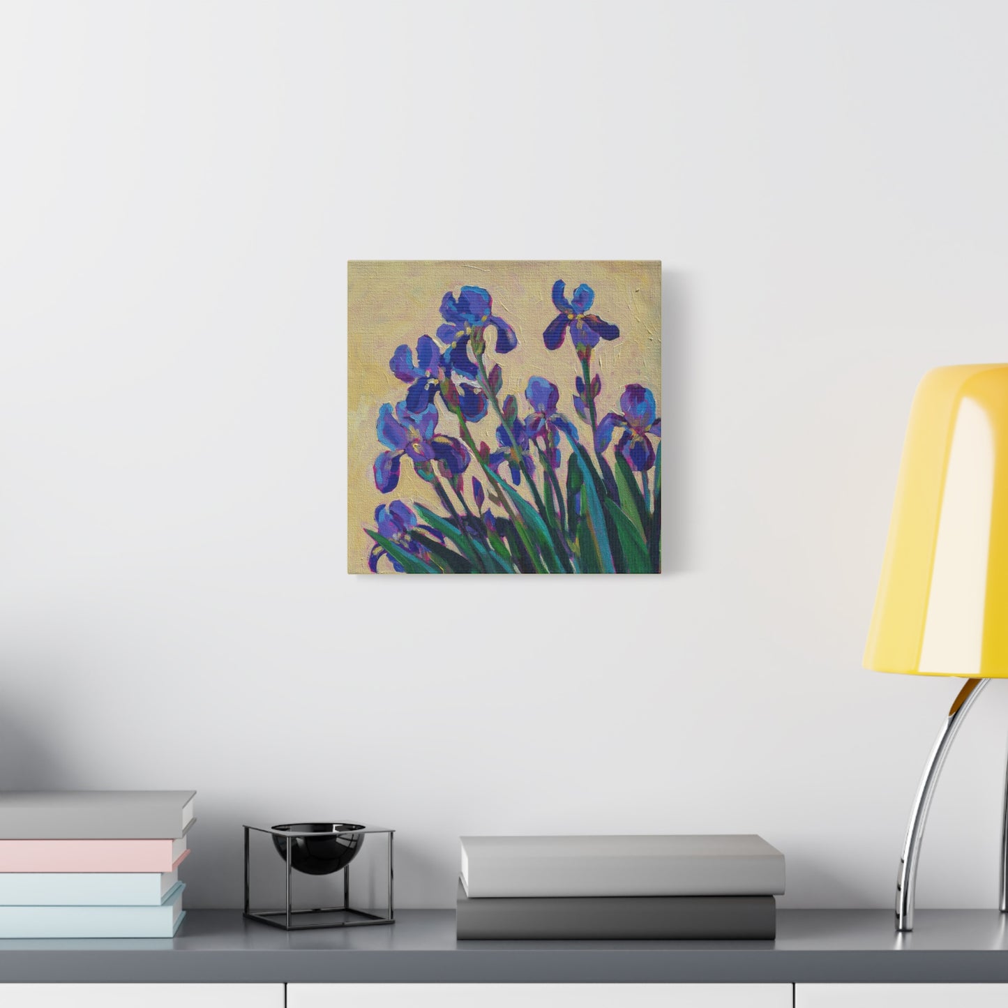 Purple Irises Floral —Matte Canvas, Stretched, 1.25"