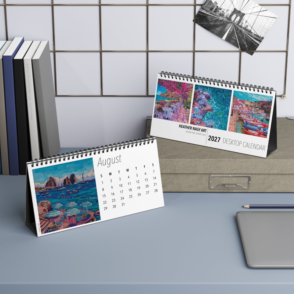 Seaside Italy- Amalfi Coast 2027 Desktop Calendar