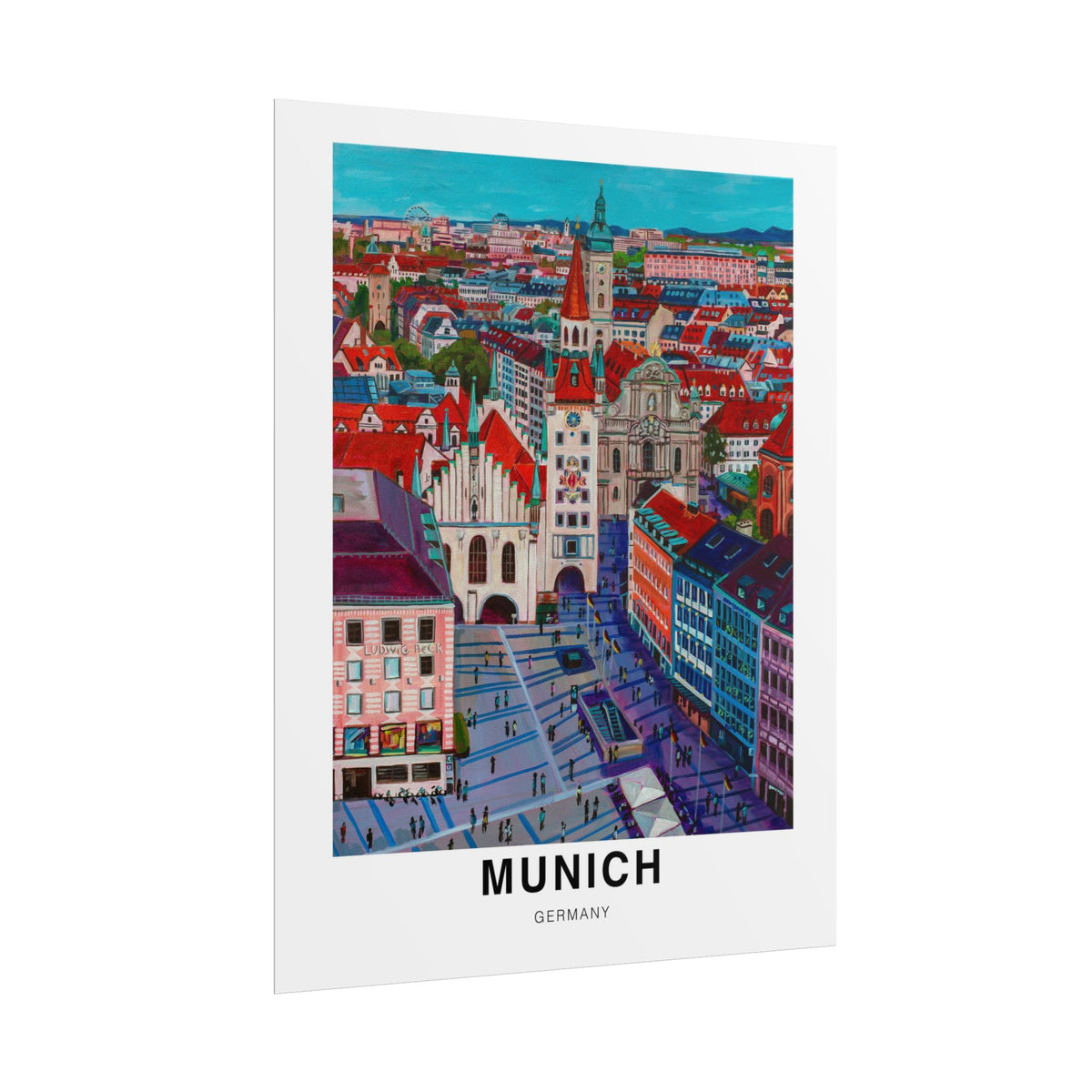 Postcards from Europe- Munich: Travel Posters Souvenirs