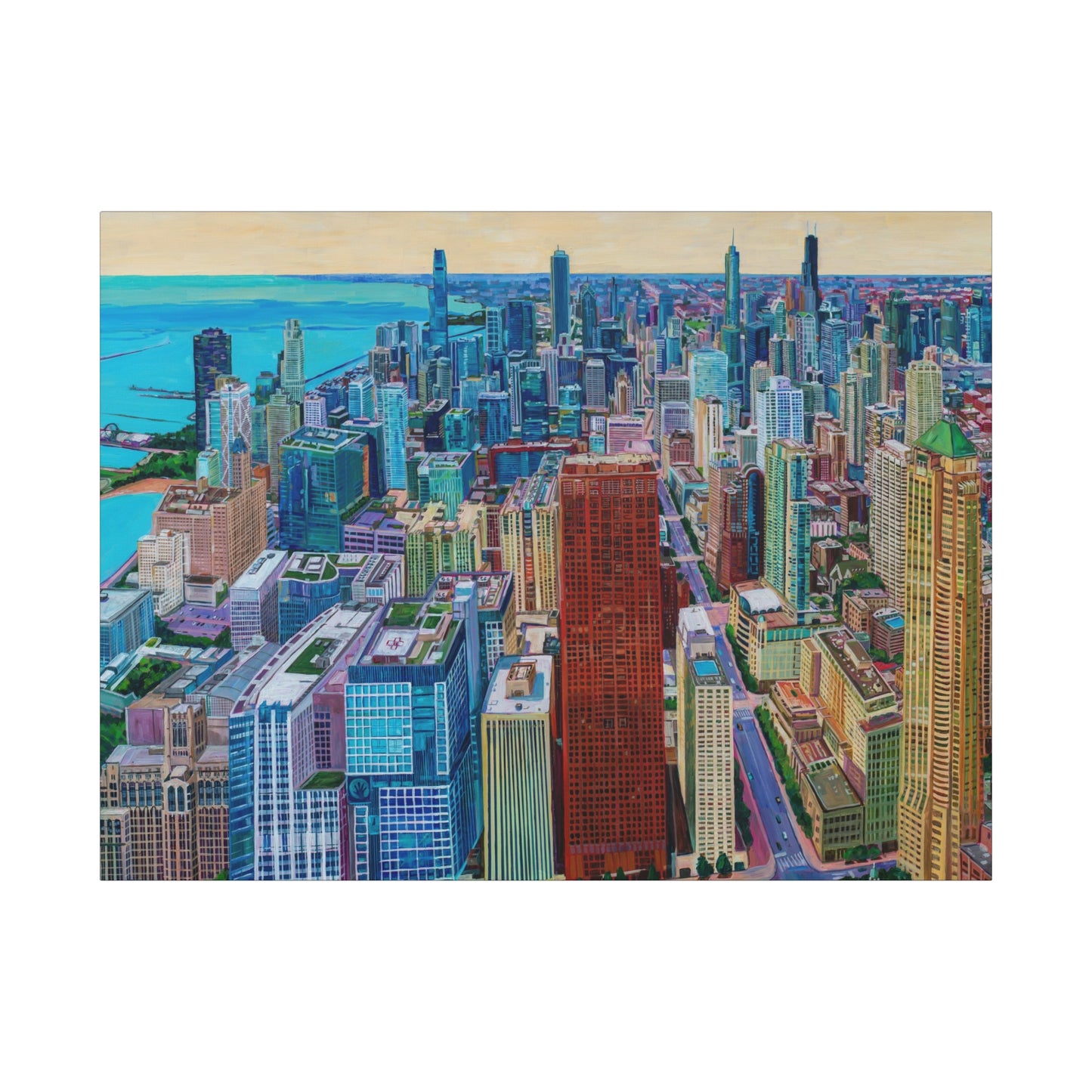 Chicago Skyline—Matte Canvas, Stretched, 1.25"
