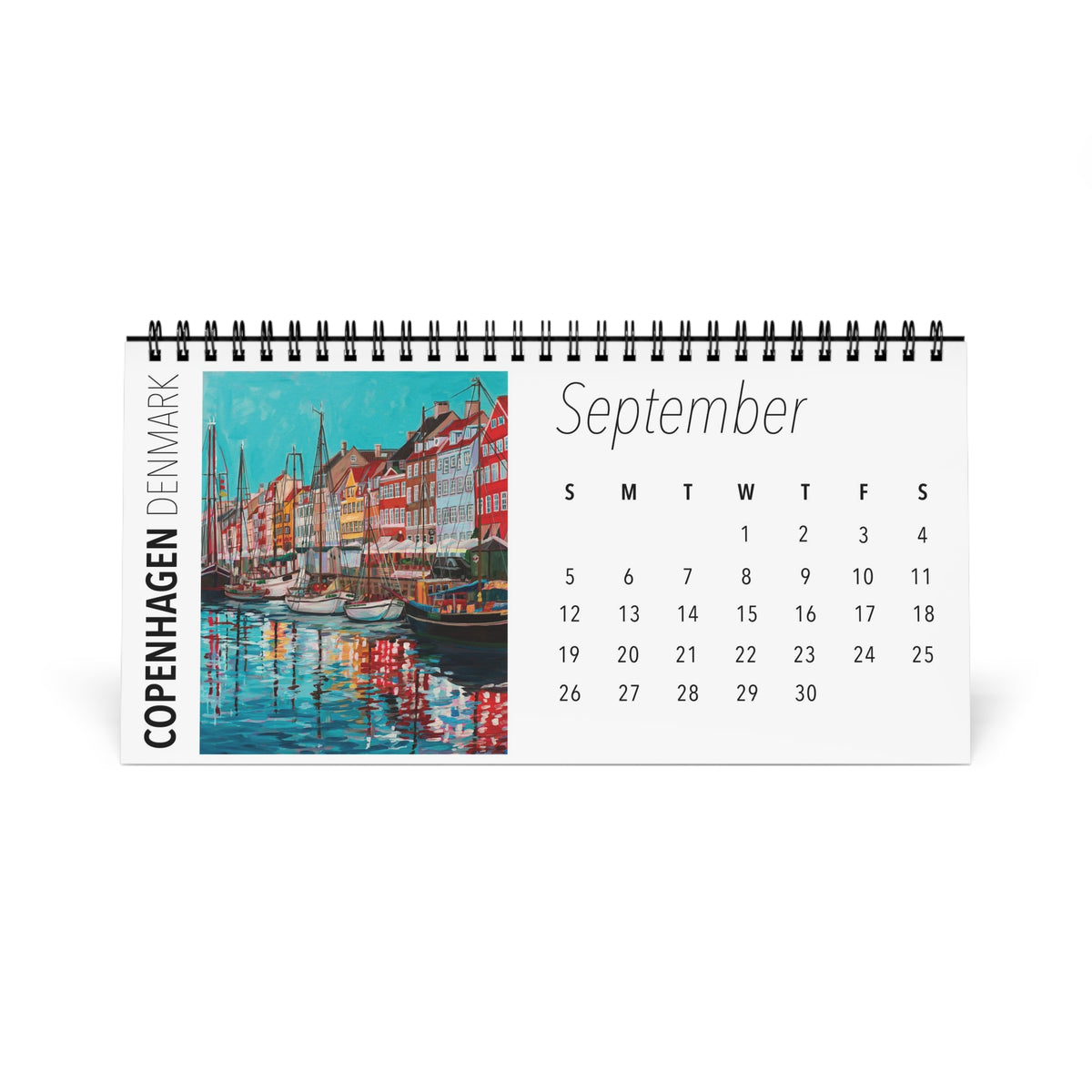 Postcards from Europe 2027 Desktop Calendar