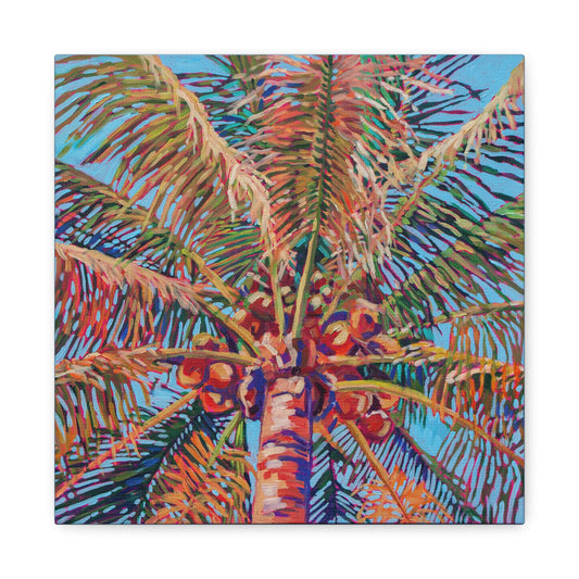 Palm detail #10 —Matte Canvas, Stretched, 1.25"