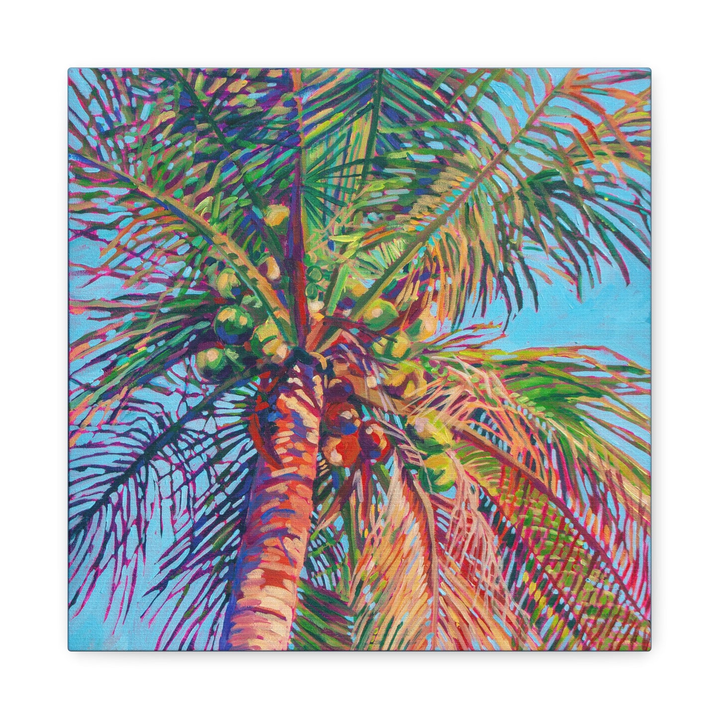 Palm detail #8 —Matte Canvas, Stretched, 1.25"