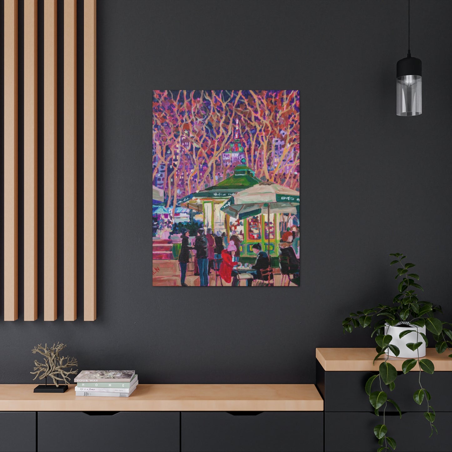 Wafels at Bryant Park- NYC — Gallery Wrapped Canvas Reproduction