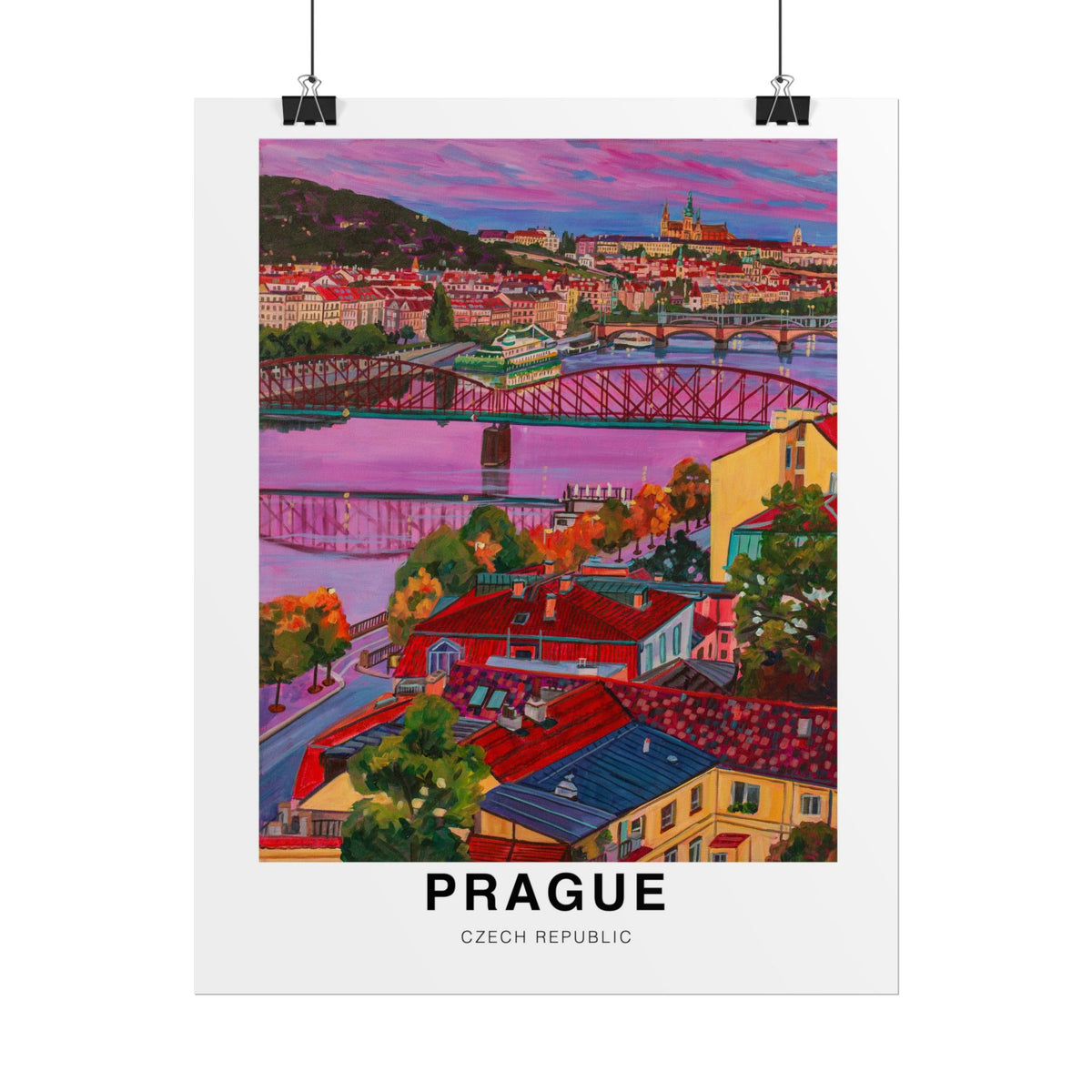 Postcards from Europe- Prague: Travel Posters Souvenirs