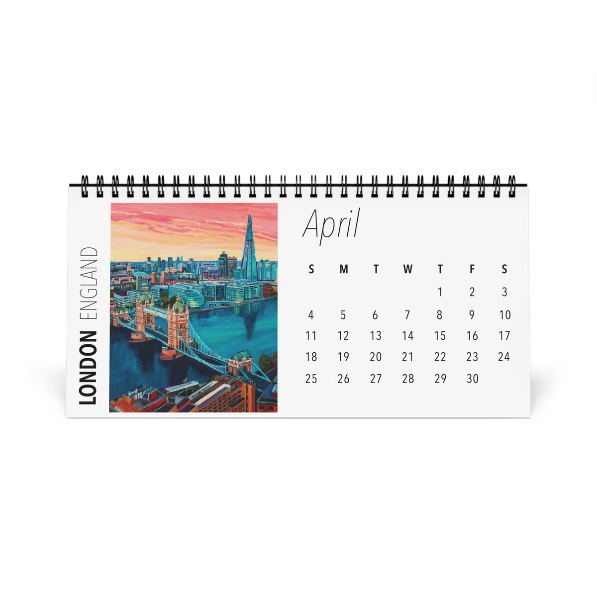 Postcards from Europe 2027 Desktop Calendar