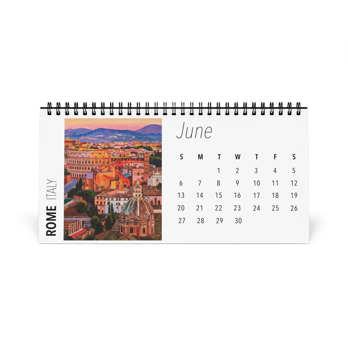 Postcards from Europe 2027 Desktop Calendar
