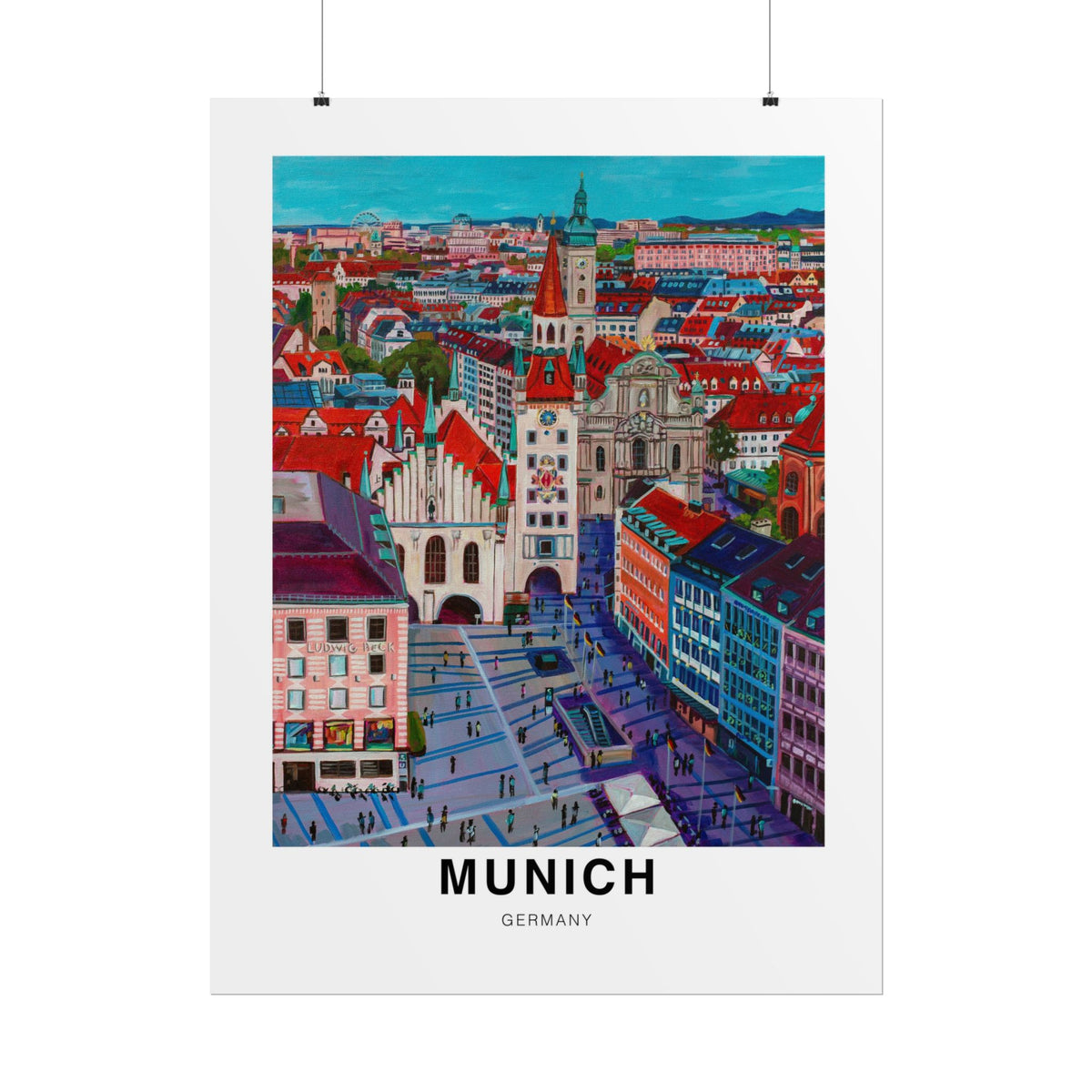 Postcards from Europe- Munich: Travel Posters Souvenirs