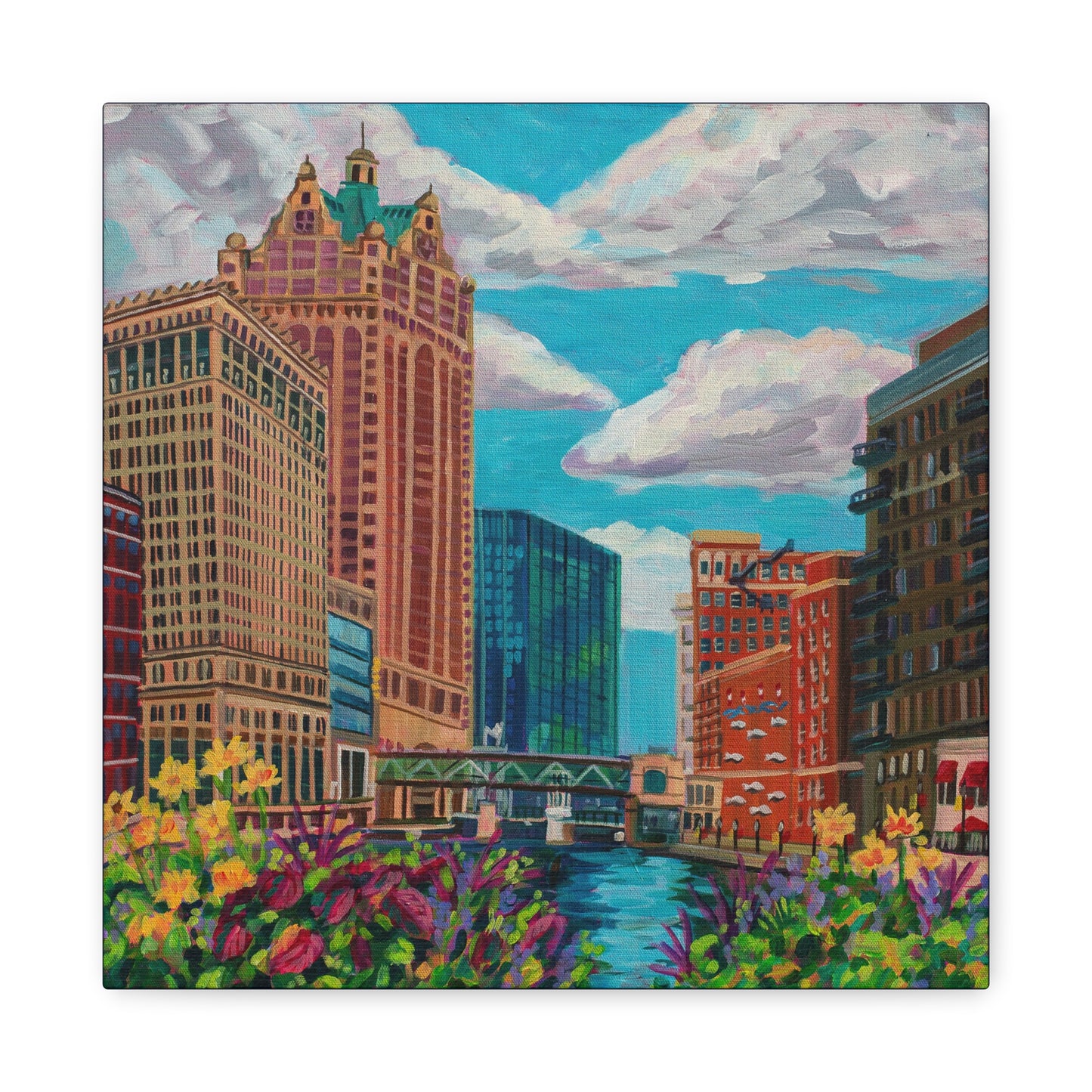 Milwaukee river— Gallery Wrapped Canvas Reproductions