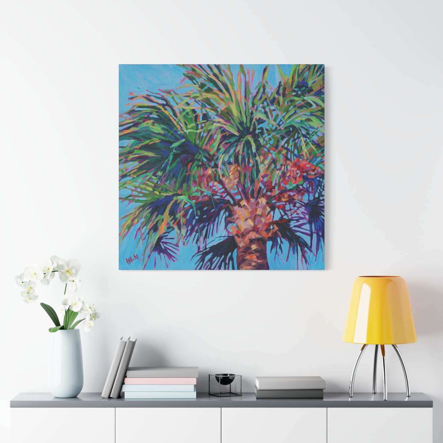 Palm detail #5 —Matte Canvas, Stretched, 1.25"