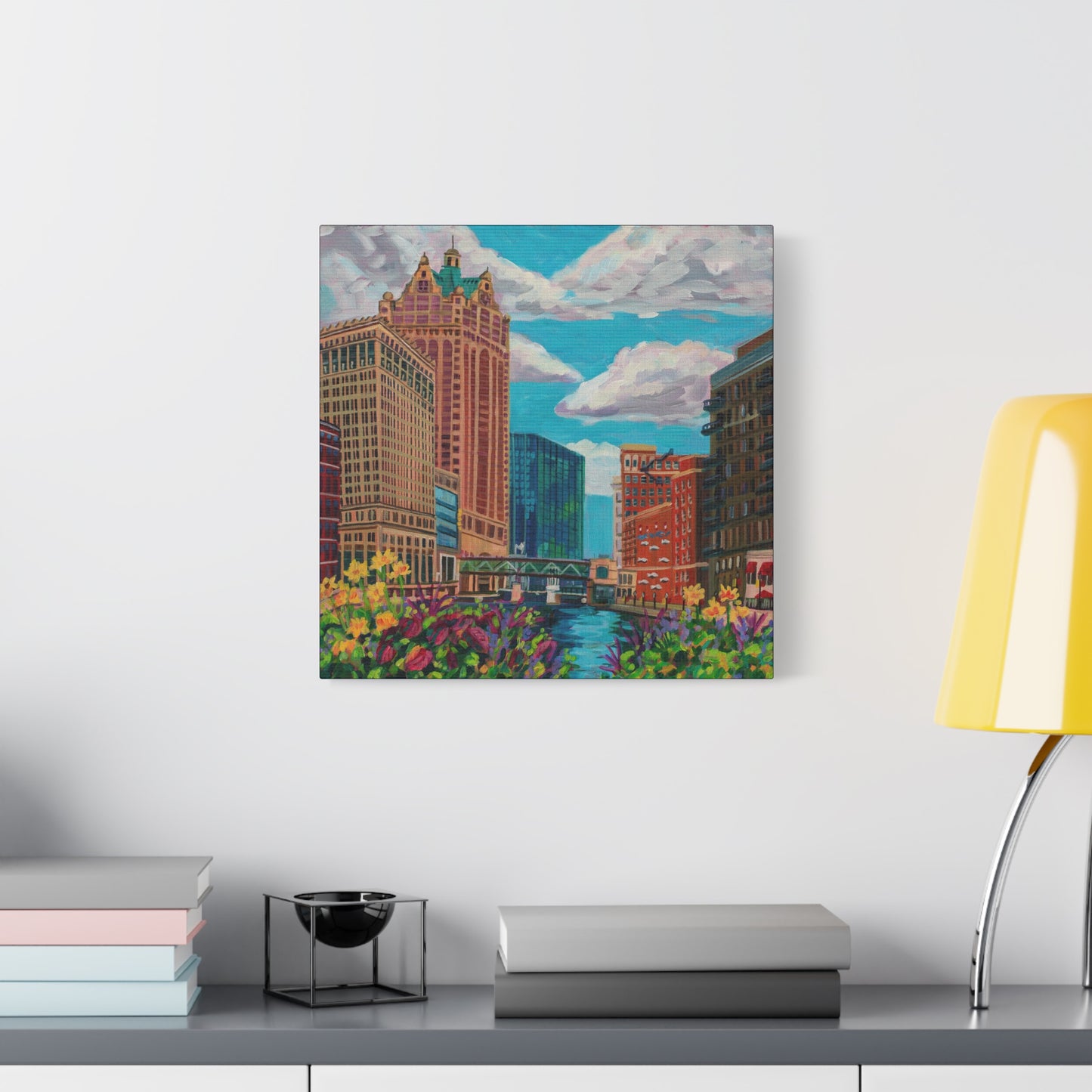 Milwaukee river— Gallery Wrapped Canvas Reproductions