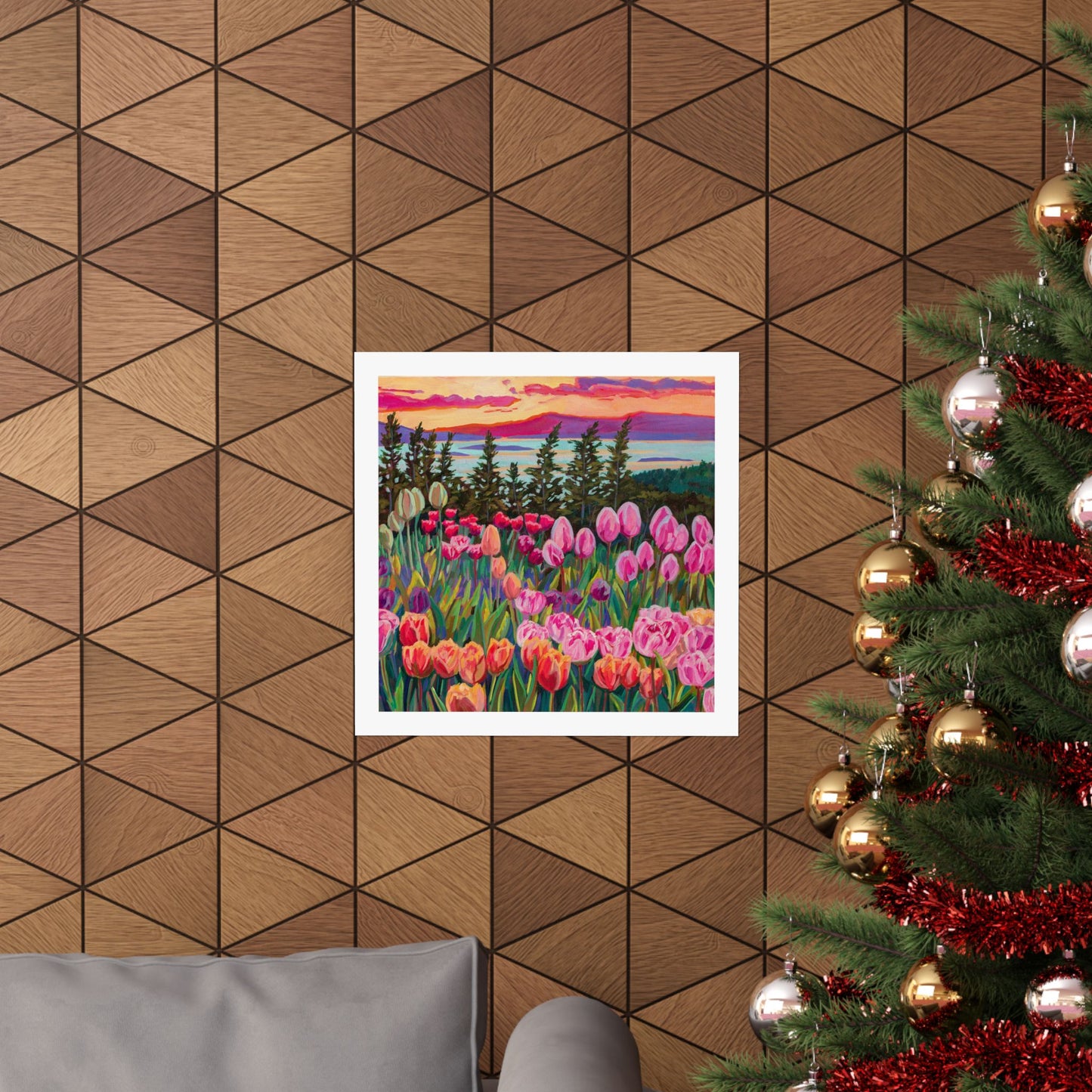 Wonder garden series- Tulip Sunset— Matte Paper Poster Reproduction