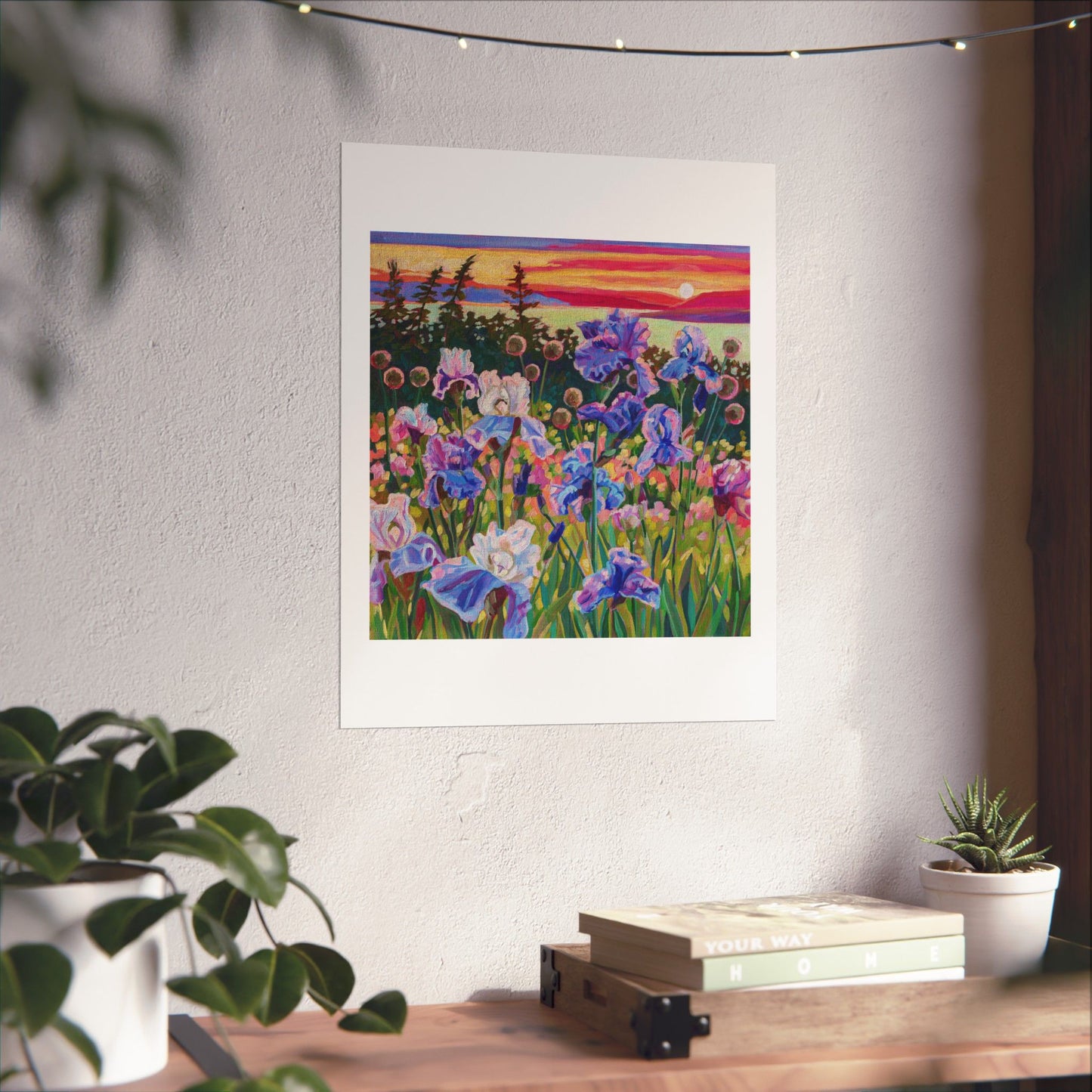 Wonder garden series- Irises— Matte Paper Poster Reproduction