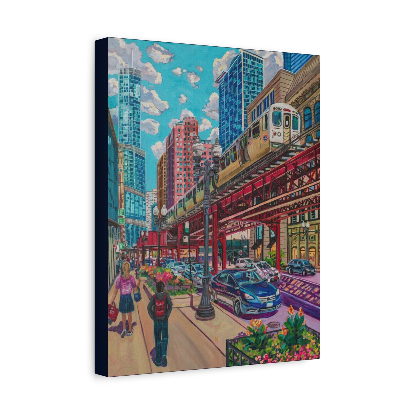Chicago Elevated—Matte Canvas, Stretched, 1.25"