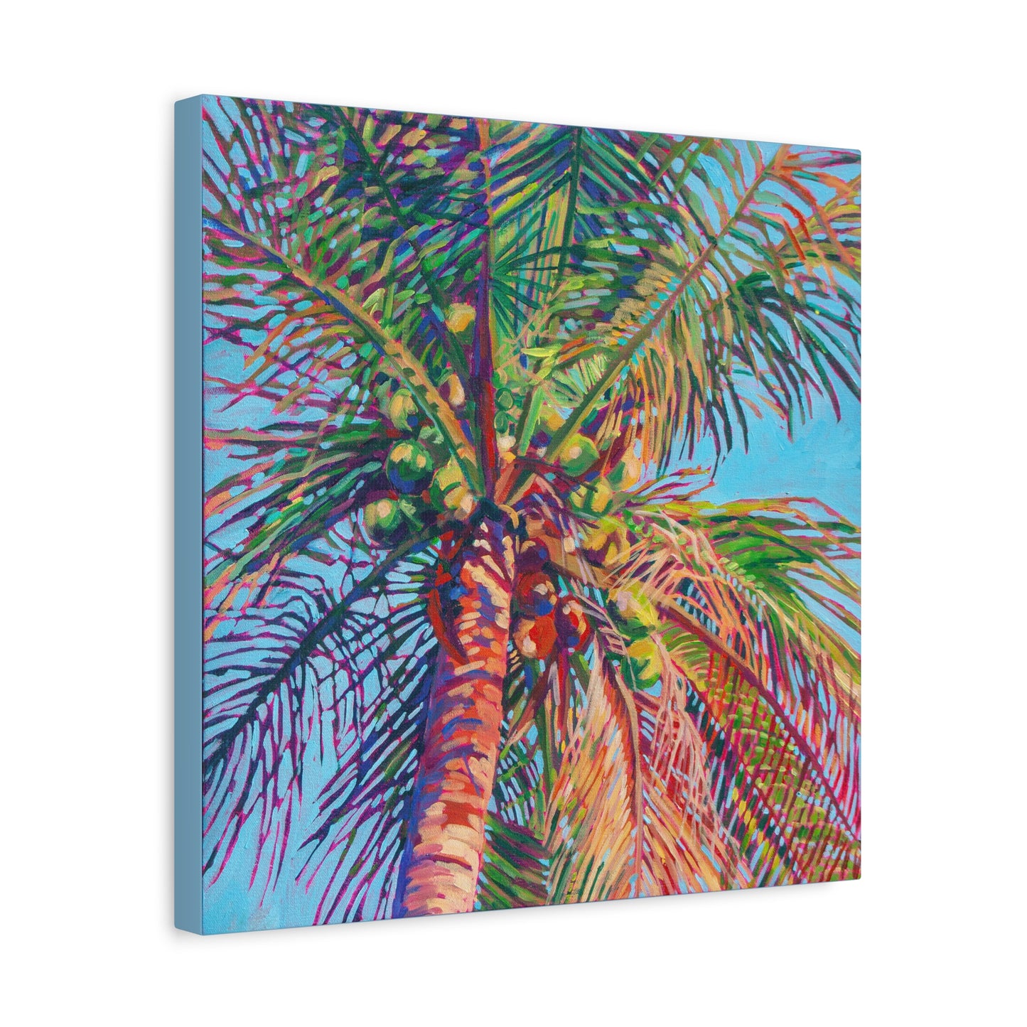 Palm detail #8 —Matte Canvas, Stretched, 1.25"