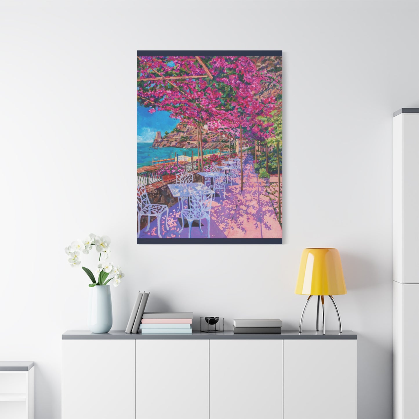 Pupetto's Cafe, Positano, Italy — Gallery Wrapped Canvas Reproduction
