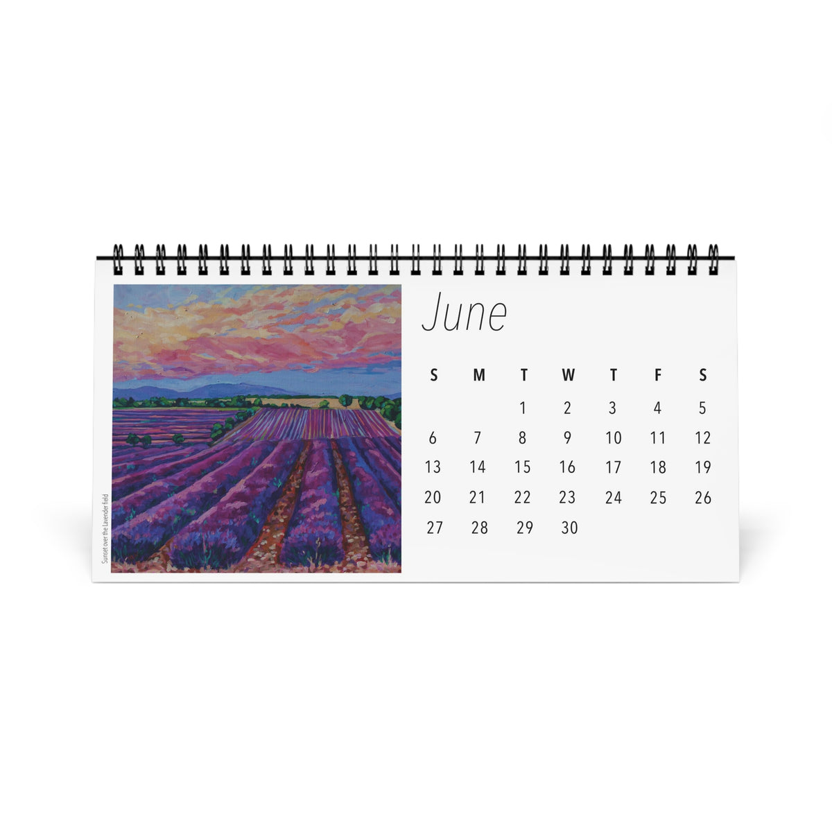 Fields and Farmland  2027 Desktop Calendar