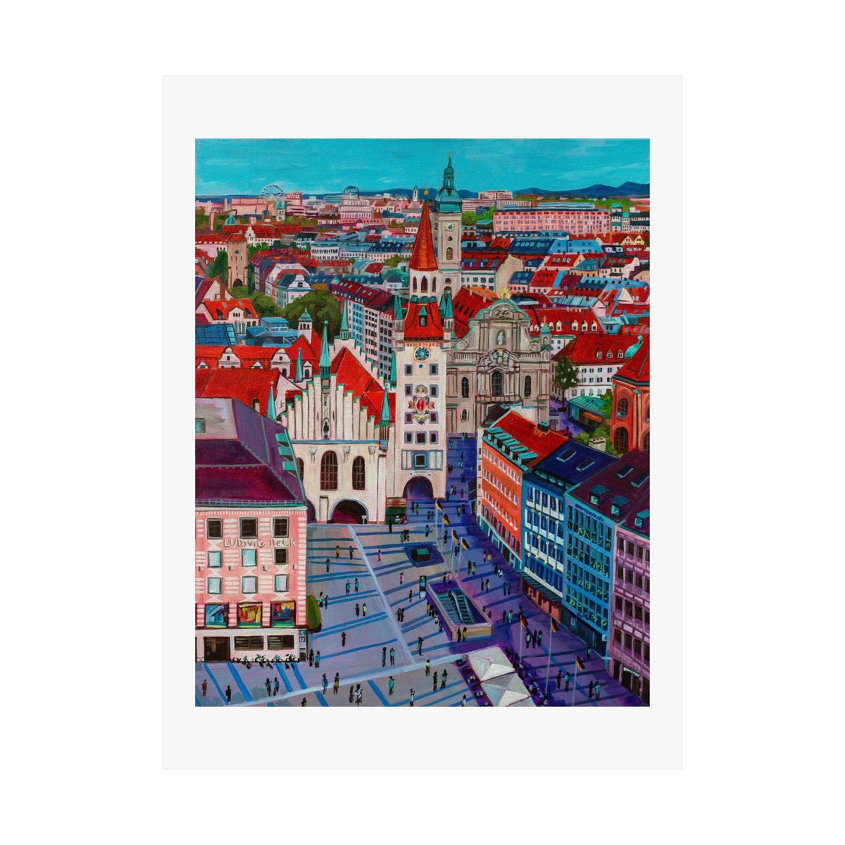 Postcards from Europe: Munich— Fine Art Poster Reproduction