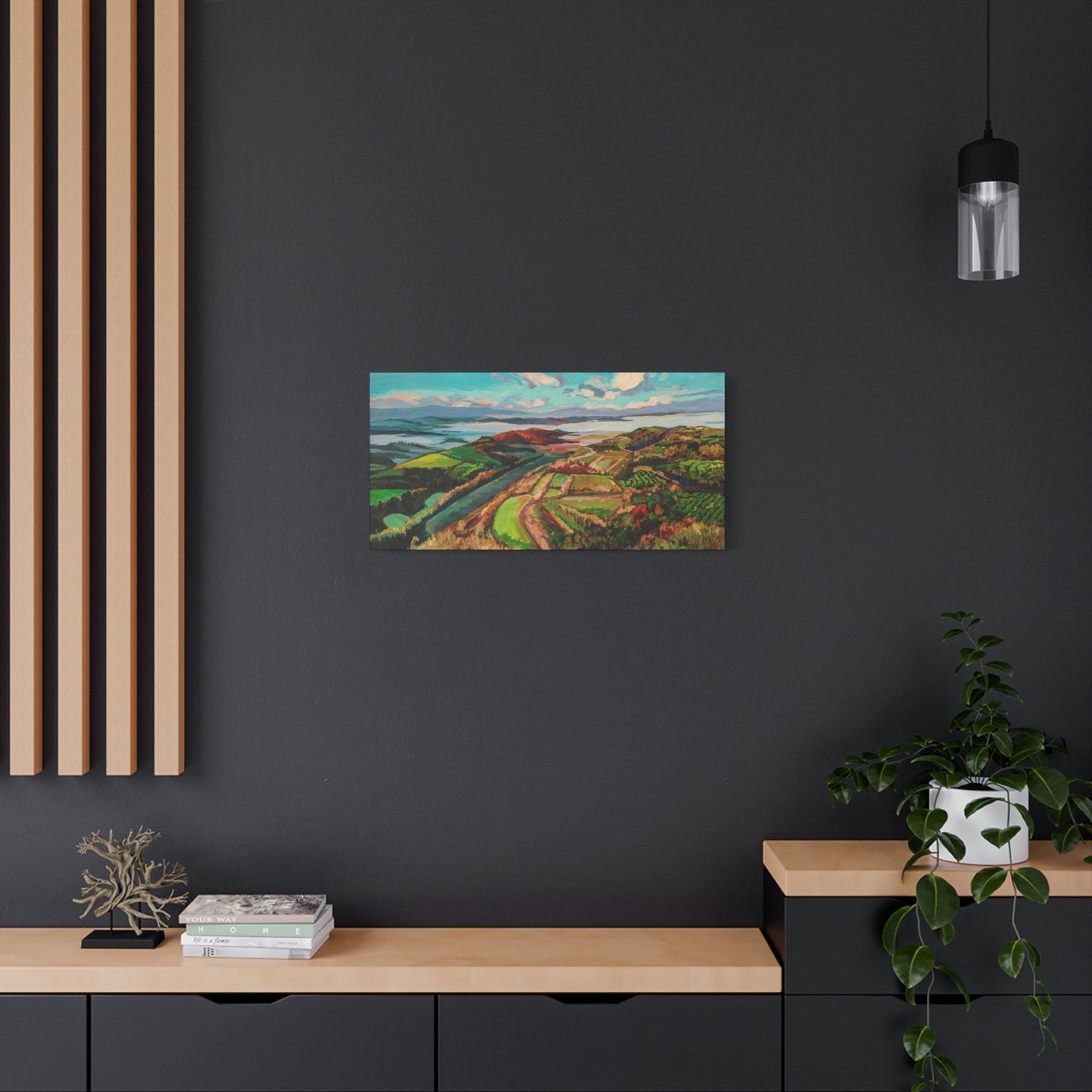Morning Mist over Tuscany 2— Gallery Wrapped Canvas Reproduction