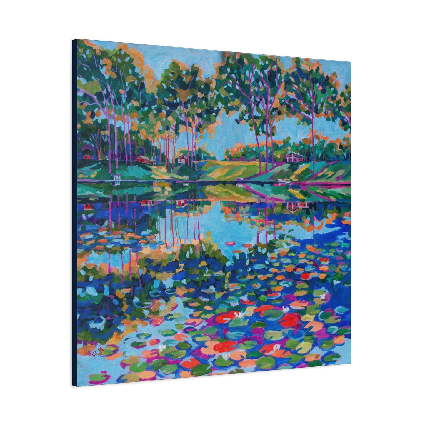 Lily Pads on the lake—Matte Canvas, Stretched, 1.25"
