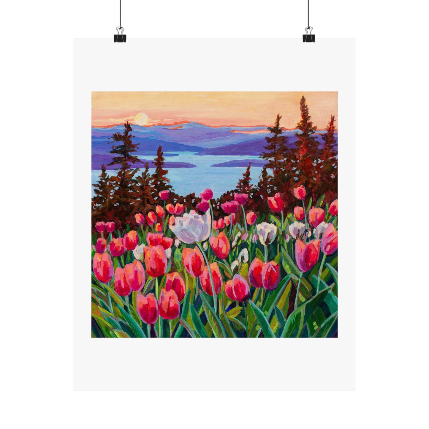 Wonder garden series- Tulips— Matte Paper Poster Reproduction