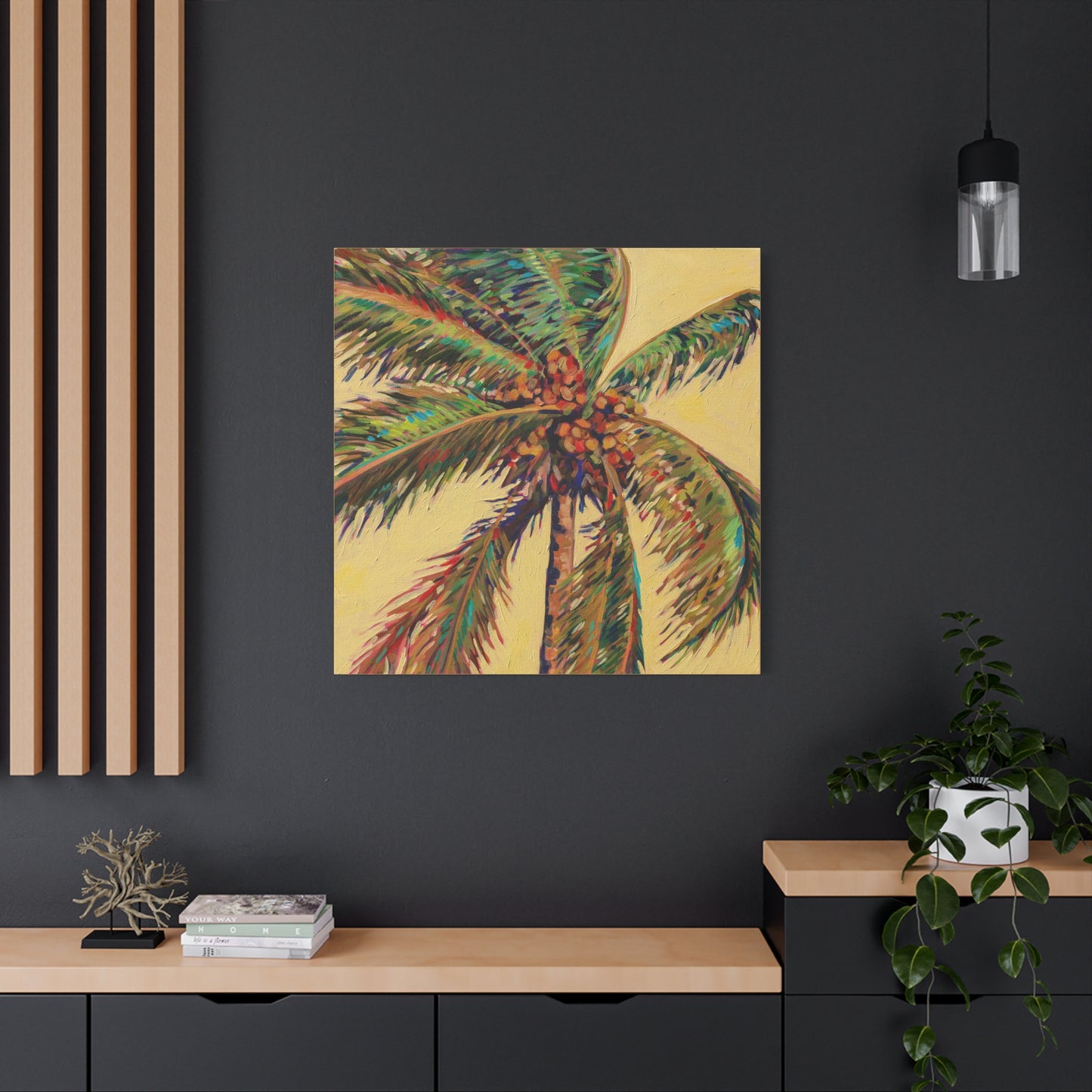 Palm Detail #17 (Coconut Tree) —Matte Canvas, Stretched, 1.25"