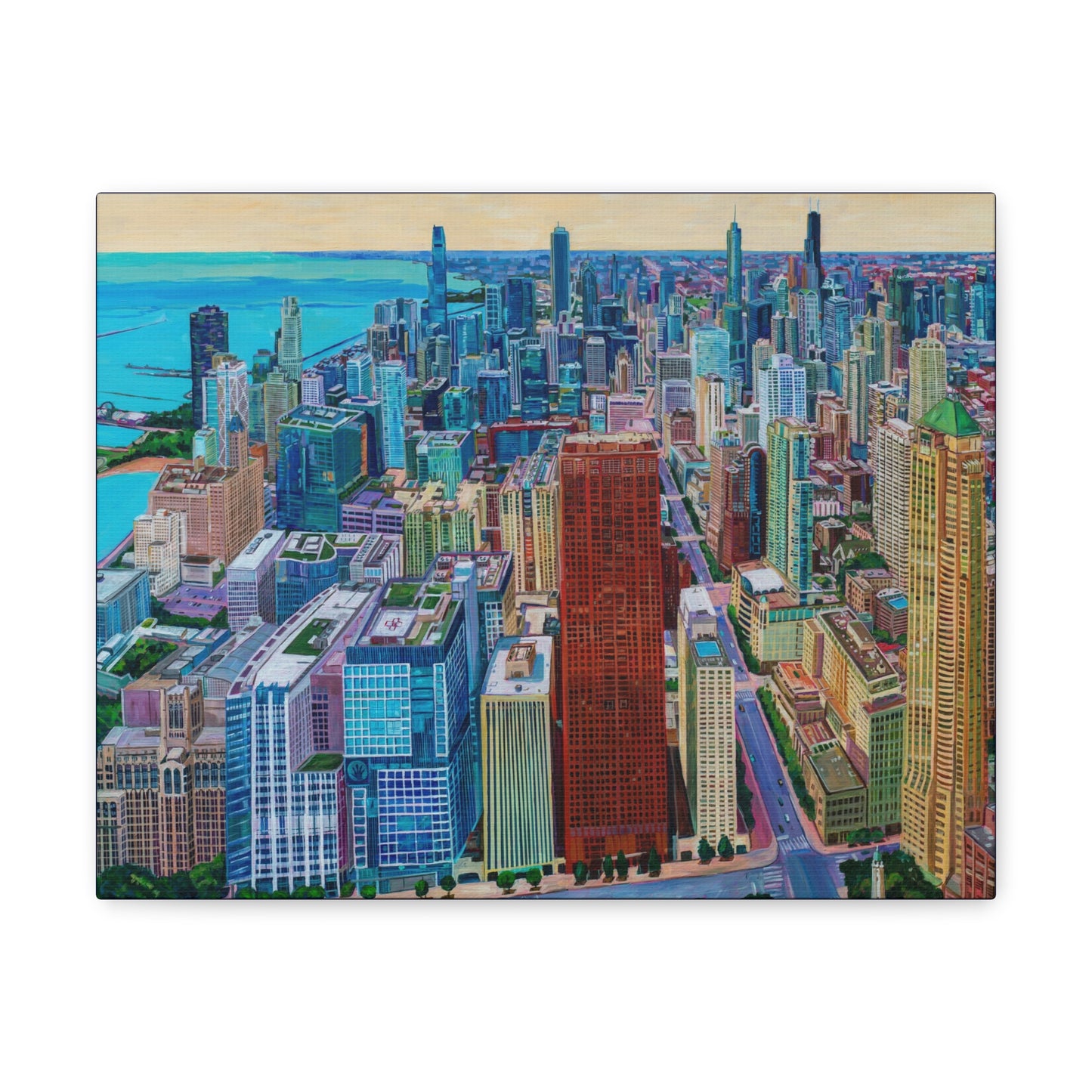 Chicago Skyline— Gallery Wrapped Canvas Reproduction