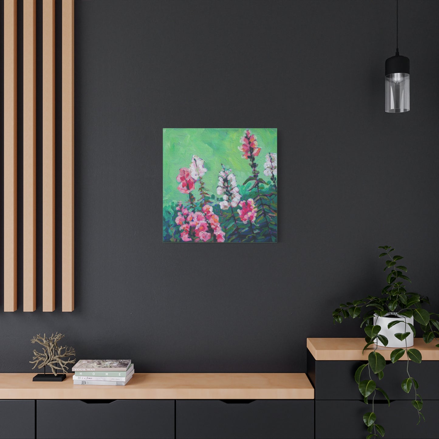 Snapdragons Floral—Matte Canvas, Stretched, 1.25"