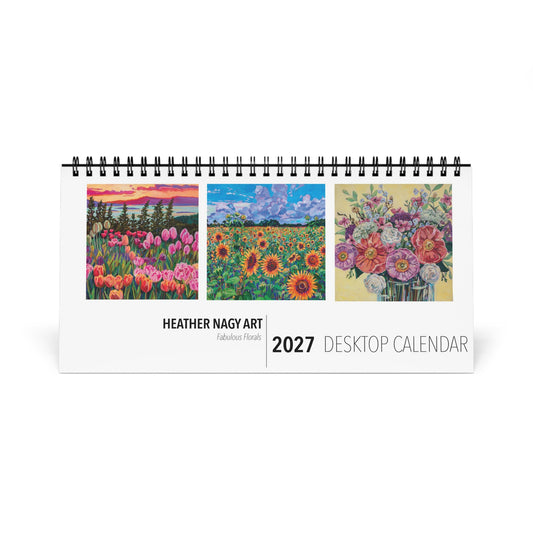 Fabulous Florals 2027 Desktop Calendar