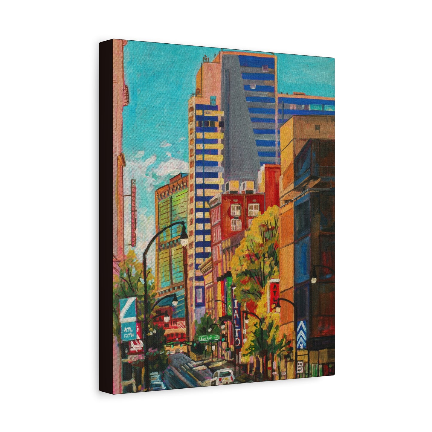 Atlanta Street Scene 2 (Rialto Center for the Arts)—Matte Canvas, Stretched, 1.25"