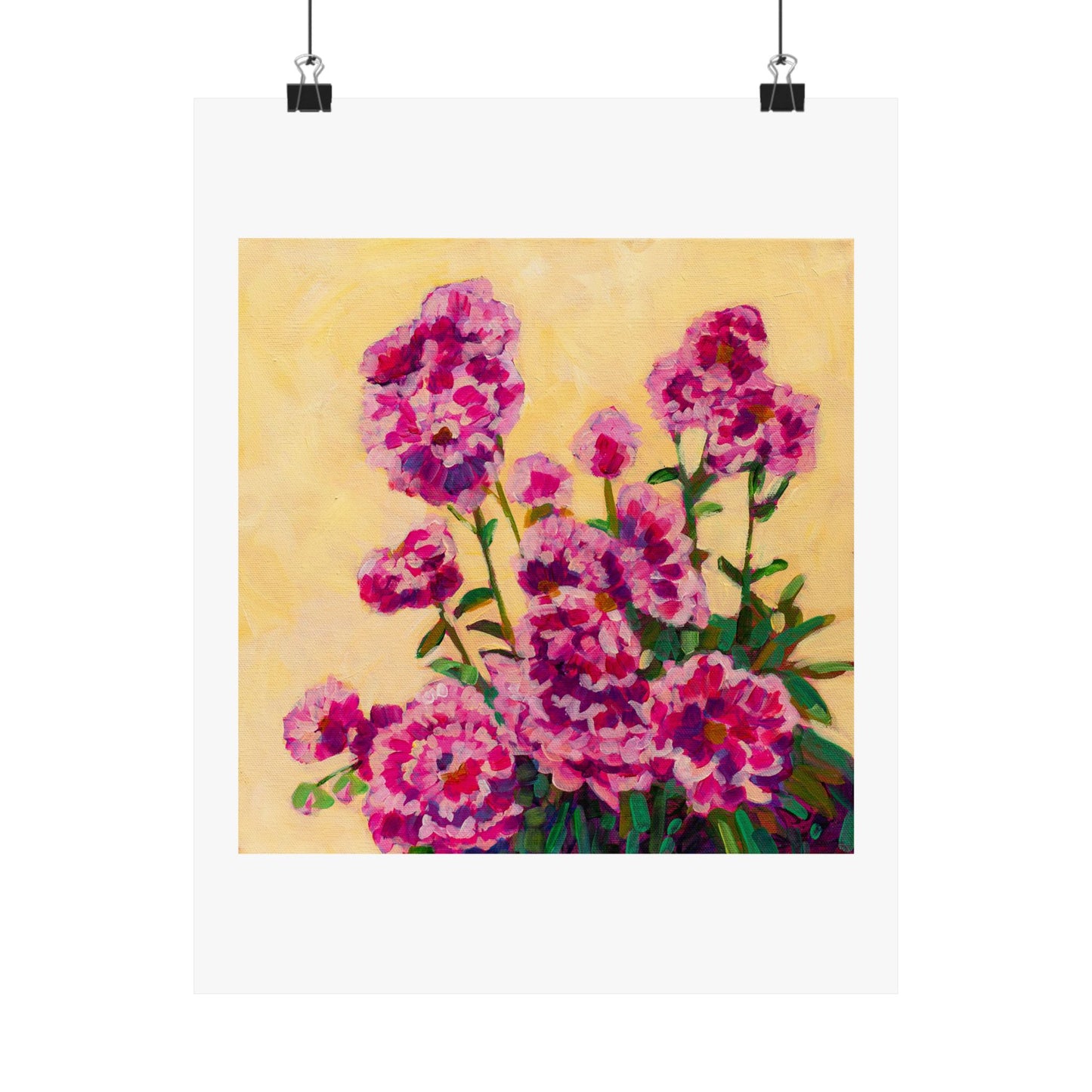 Pink Peonies— Matte Paper Poster Reproduction