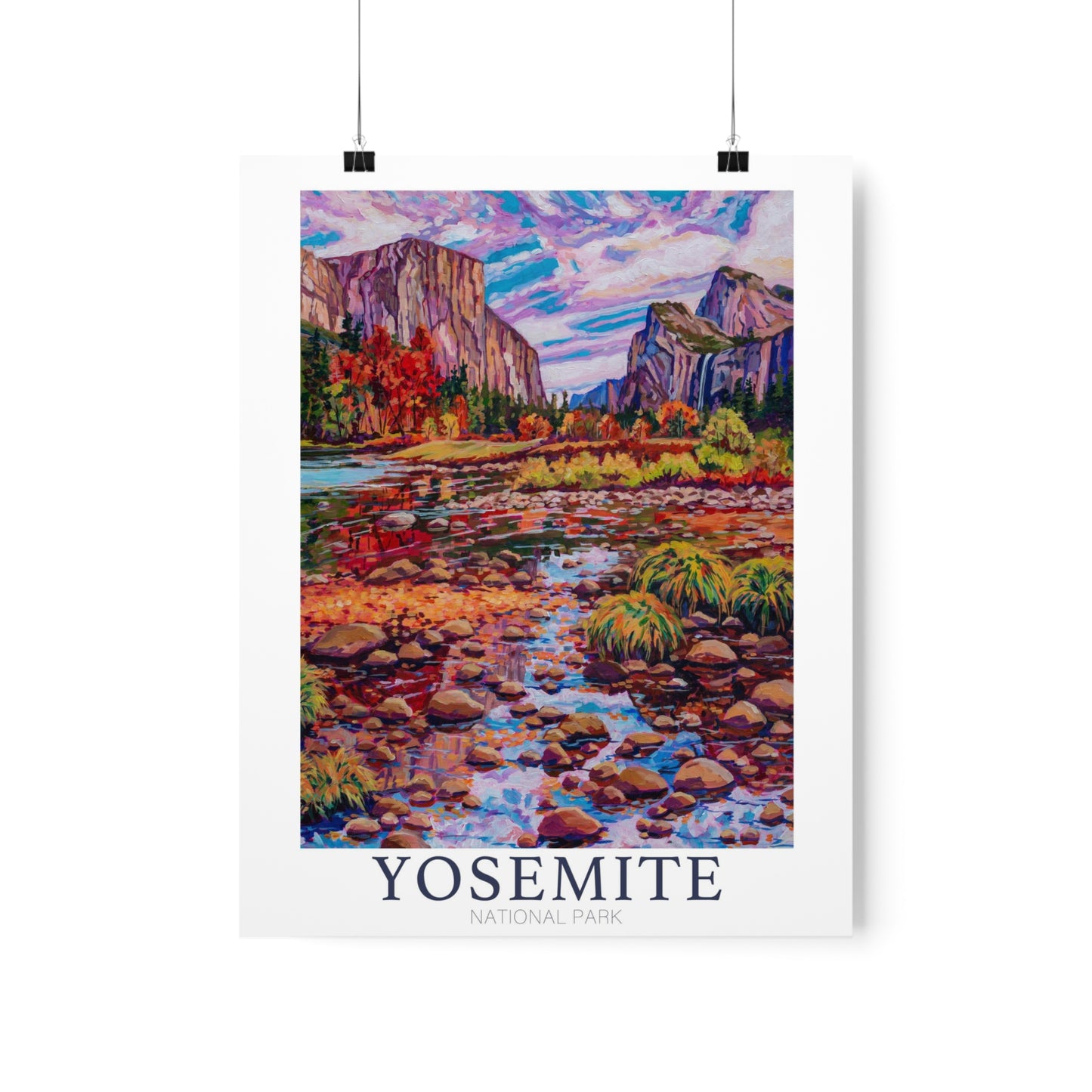 Yosemite National Park 16x20 Matte Vertical Poster