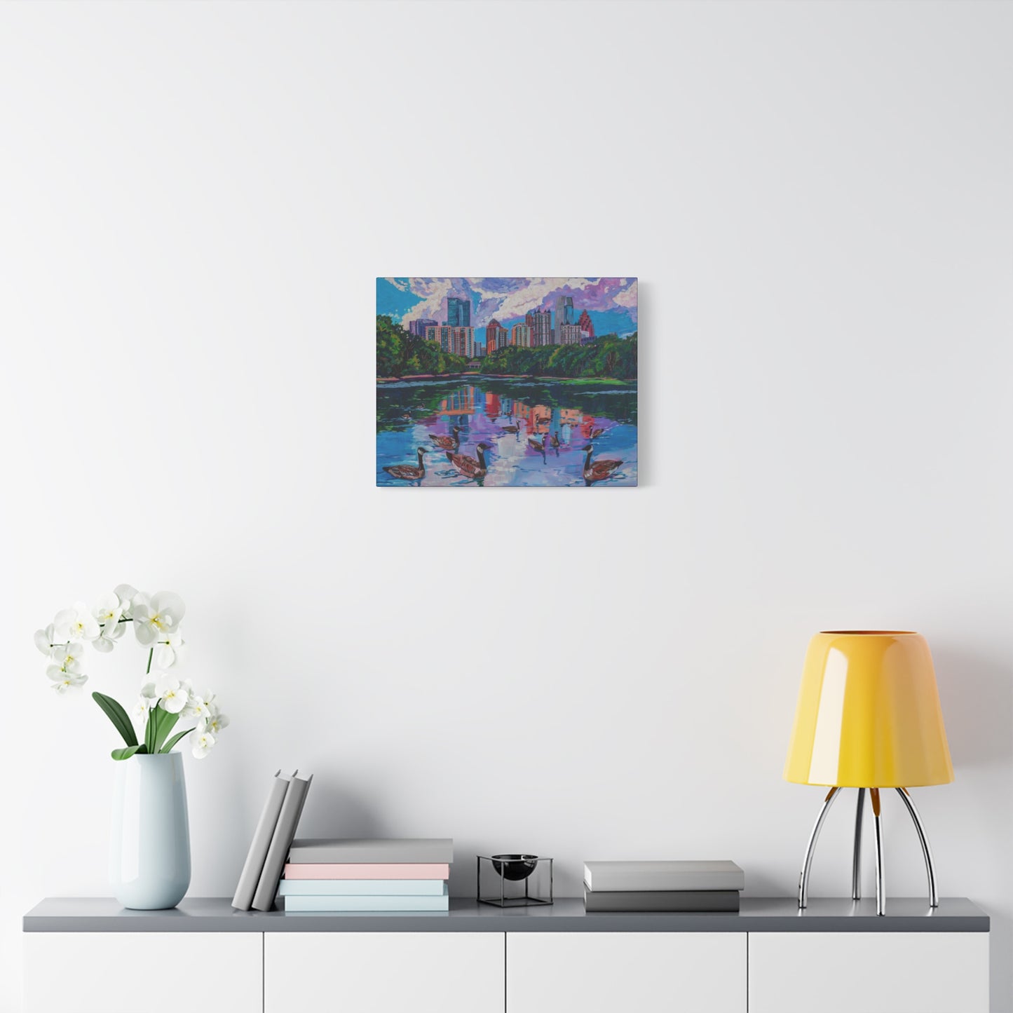 Geese at Piedmont Park, Atlanta —Matte Canvas, Stretched, 1.25"