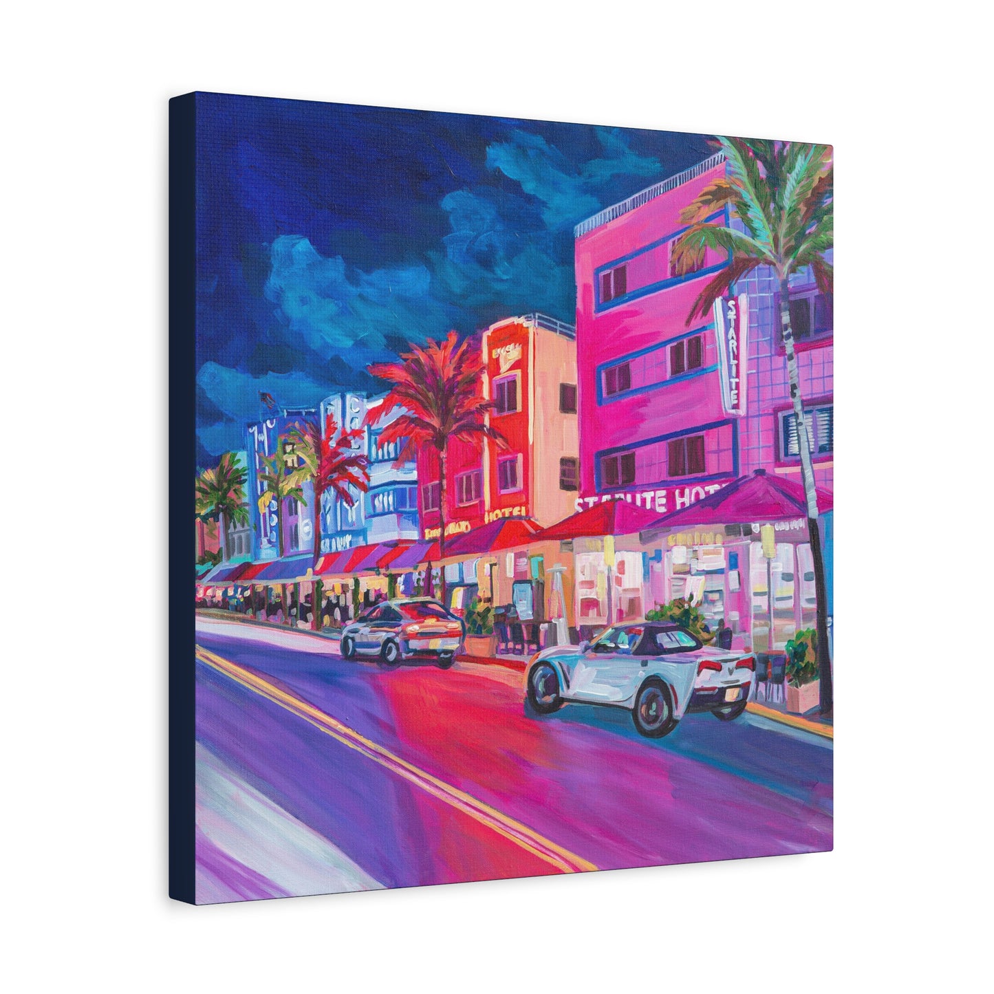 Starlite Hotel- South Beach Miami —Matte Canvas, Stretched, 1.25"