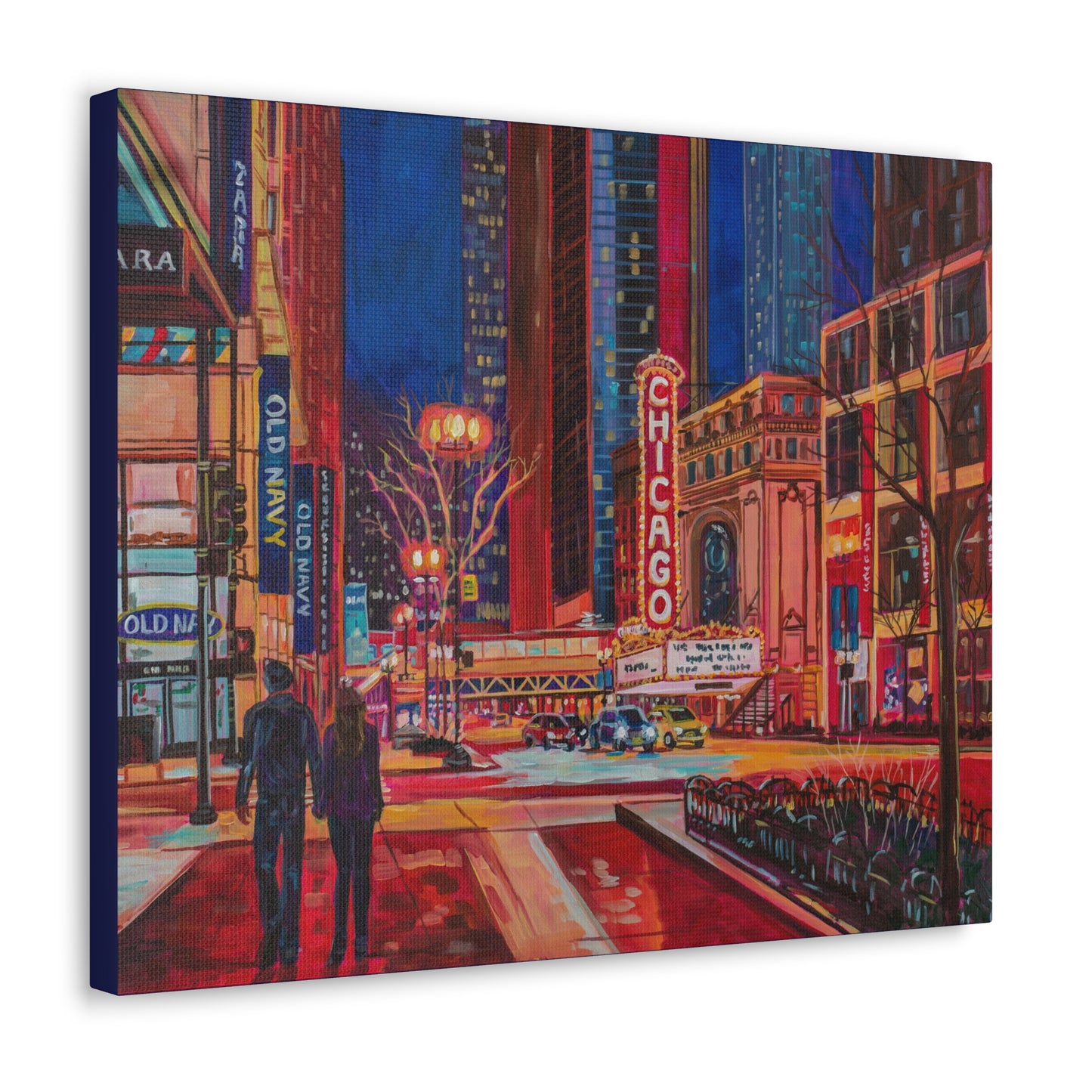 Chicago Theatre— Gallery Wrapped Canvas Reproduction