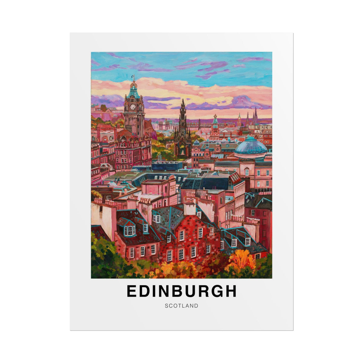 Postcards from Europe- Edinburgh: Travel Posters Souvenirs