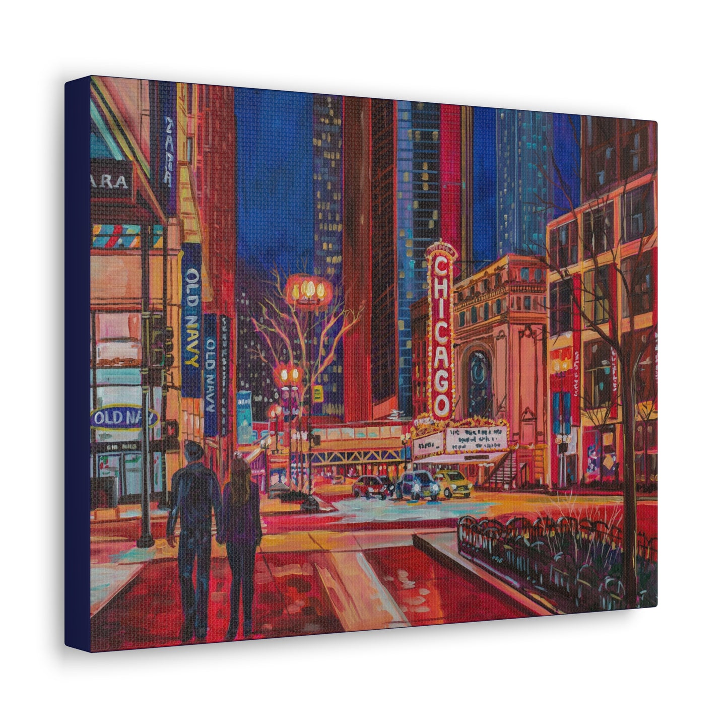 Chicago Theatre— Gallery Wrapped Canvas Reproduction