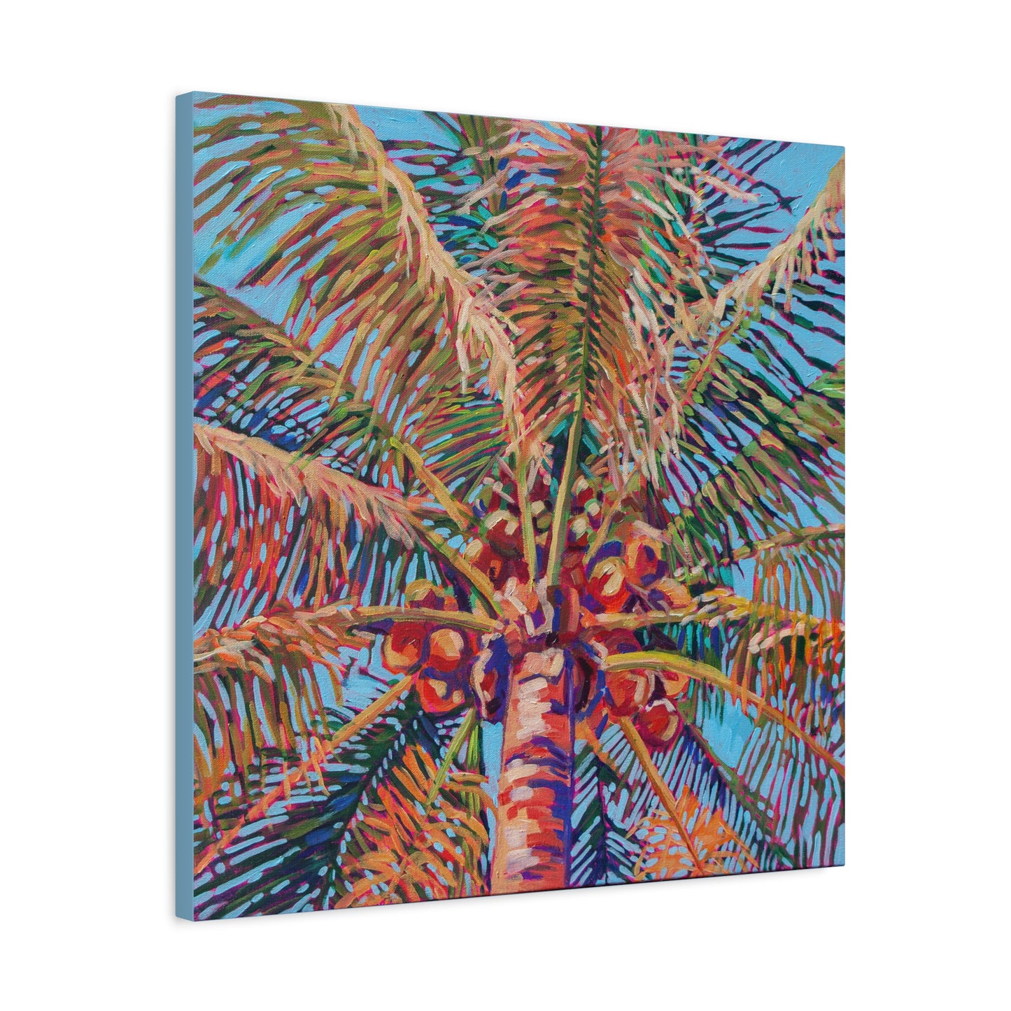 Palm detail #10 —Matte Canvas, Stretched, 1.25"