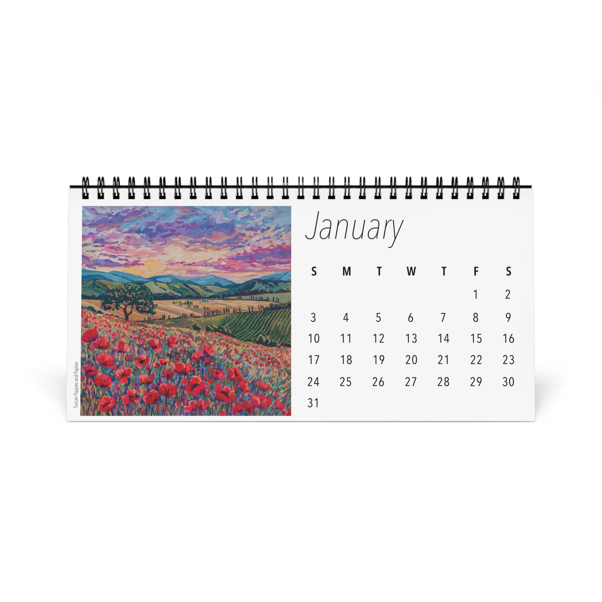 Fabulous Florals 2027 Desktop Calendar