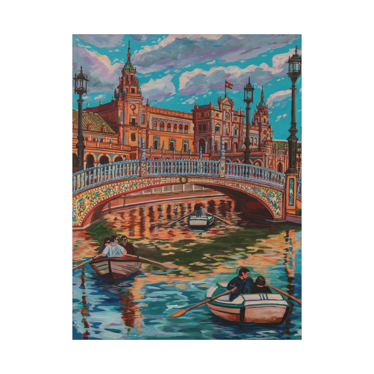 Postcards from Europe: Seville  —Matte Canvas, Stretched, 1.25"