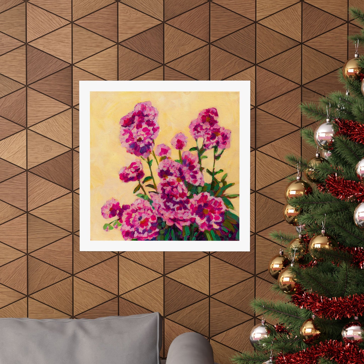 Pink Peonies— Matte Paper Poster Reproduction