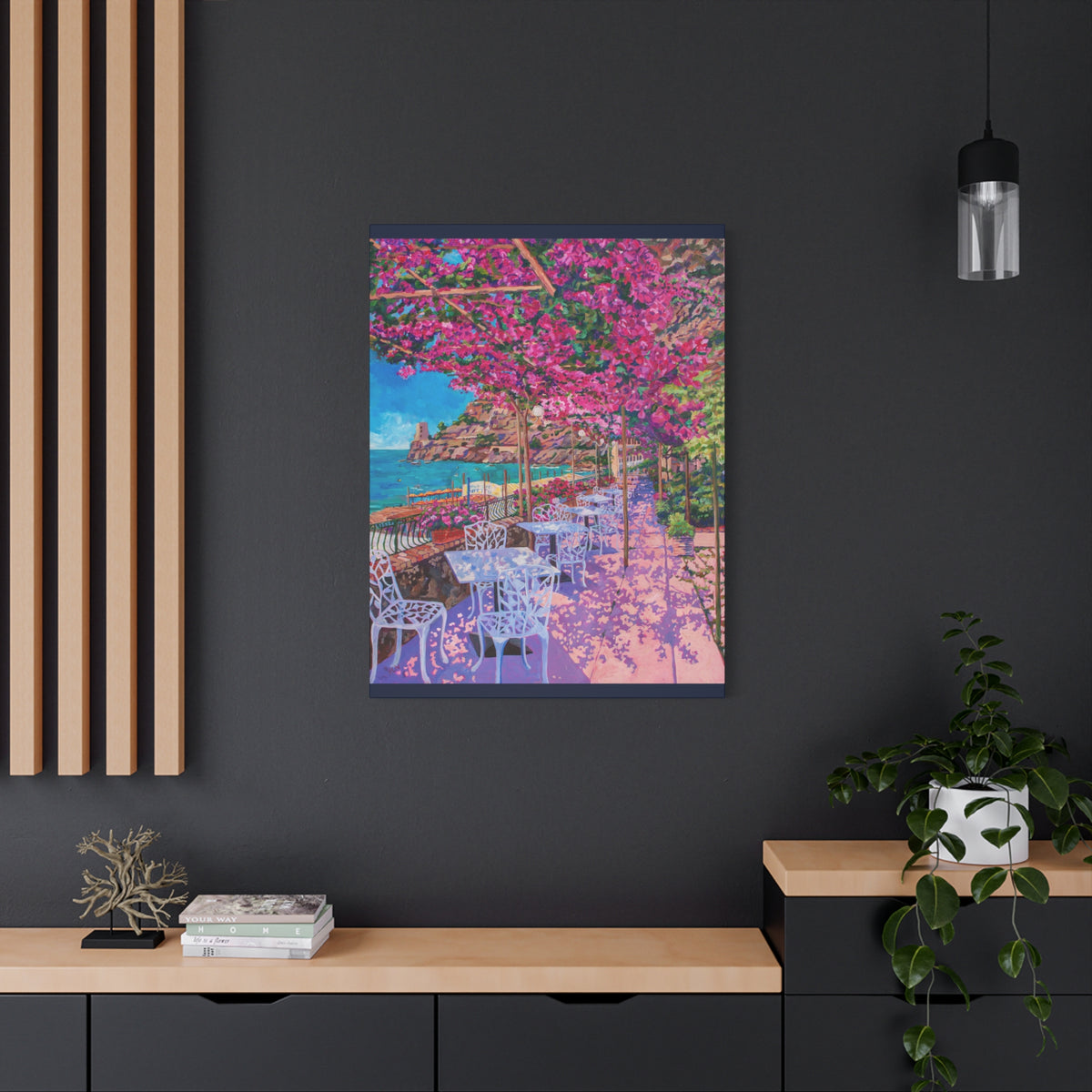 Pupetto's Cafe, Positano, Italy — Gallery Wrapped Canvas Reproduction