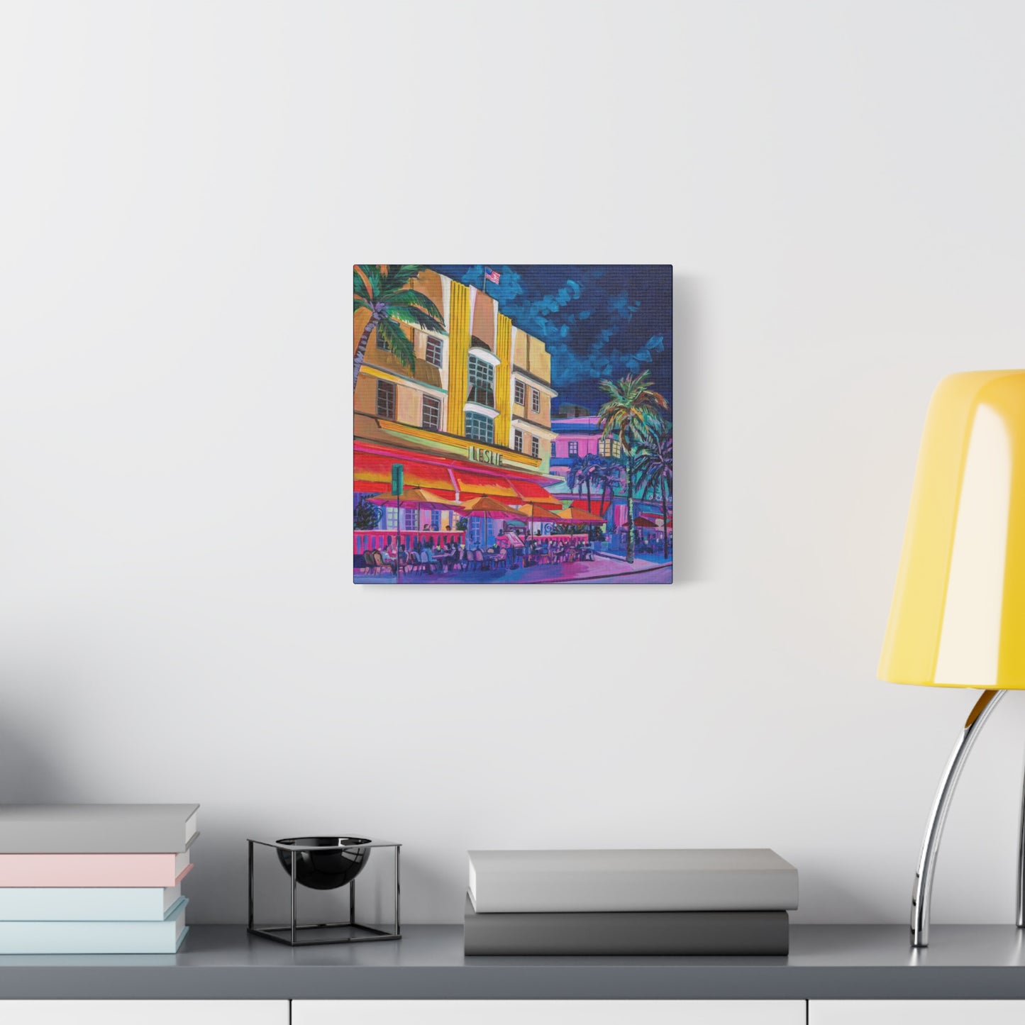 Leslie Hotel-South Beach Miami—Matte Canvas, Stretched, 1.25"