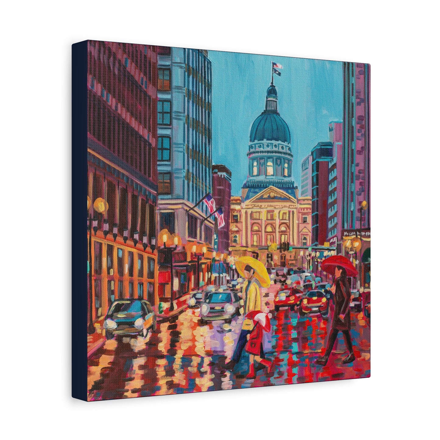 Rush hour reflections— Gallery Wrapped Canvas Reproductions