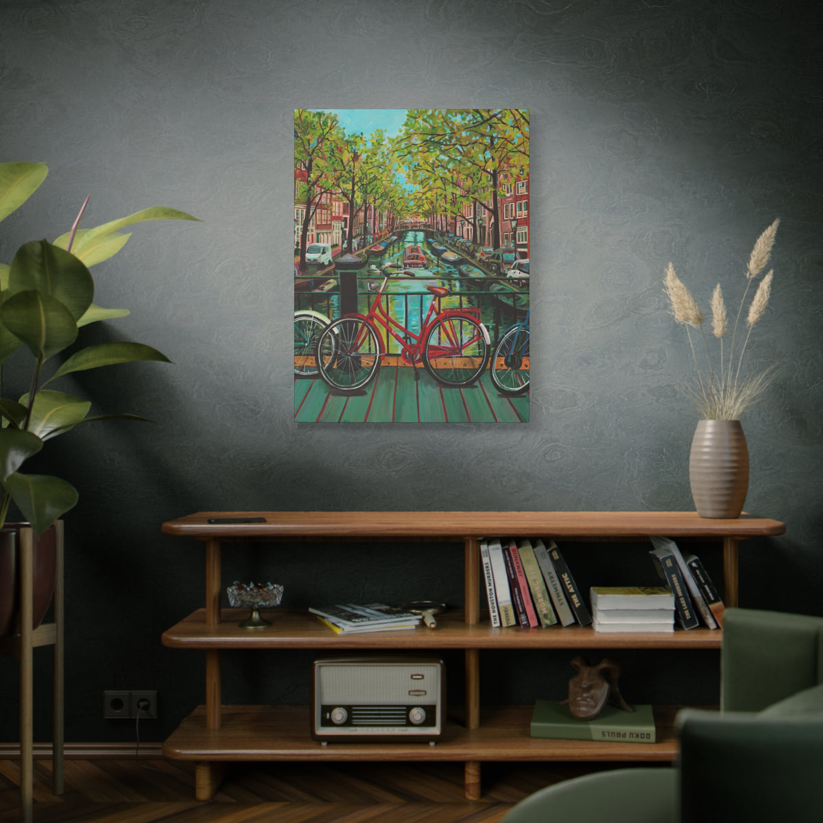 Postcards from Europe: Amsterdam —Matte Canvas, Stretched, 1.25"